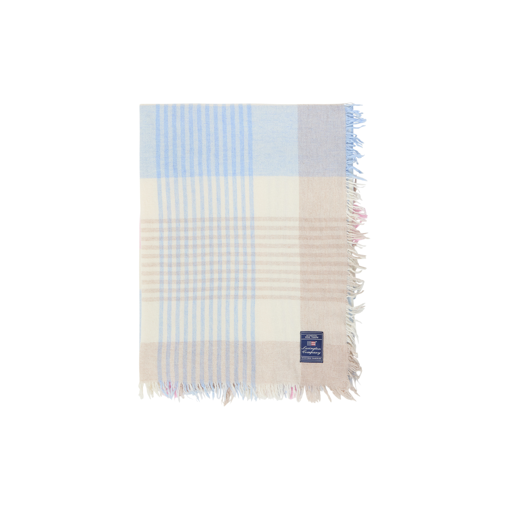 Lexington - Multi Checked Wool Throw, multi