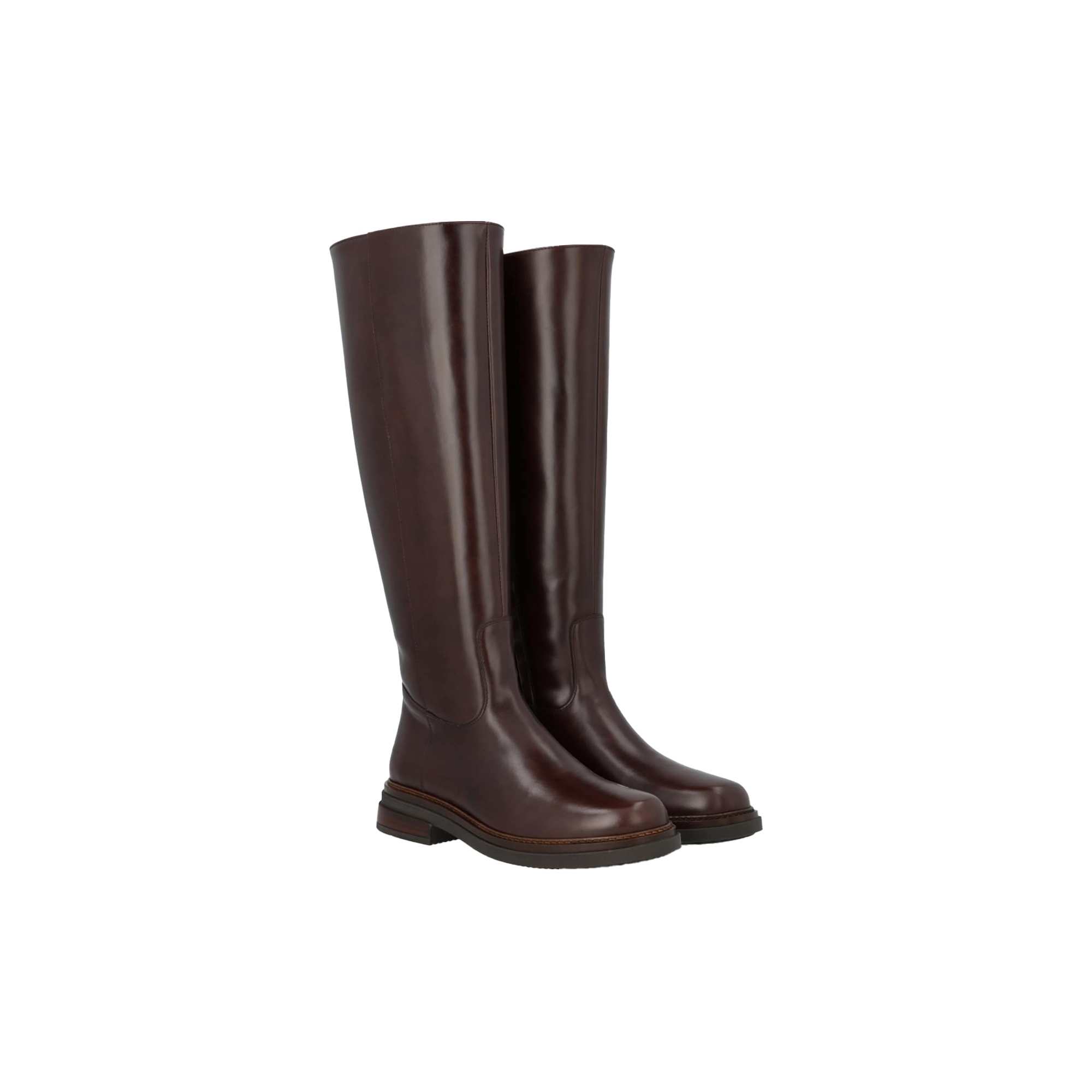 ANGULUS - Long shafted boot, dark brown/dark brown - 38