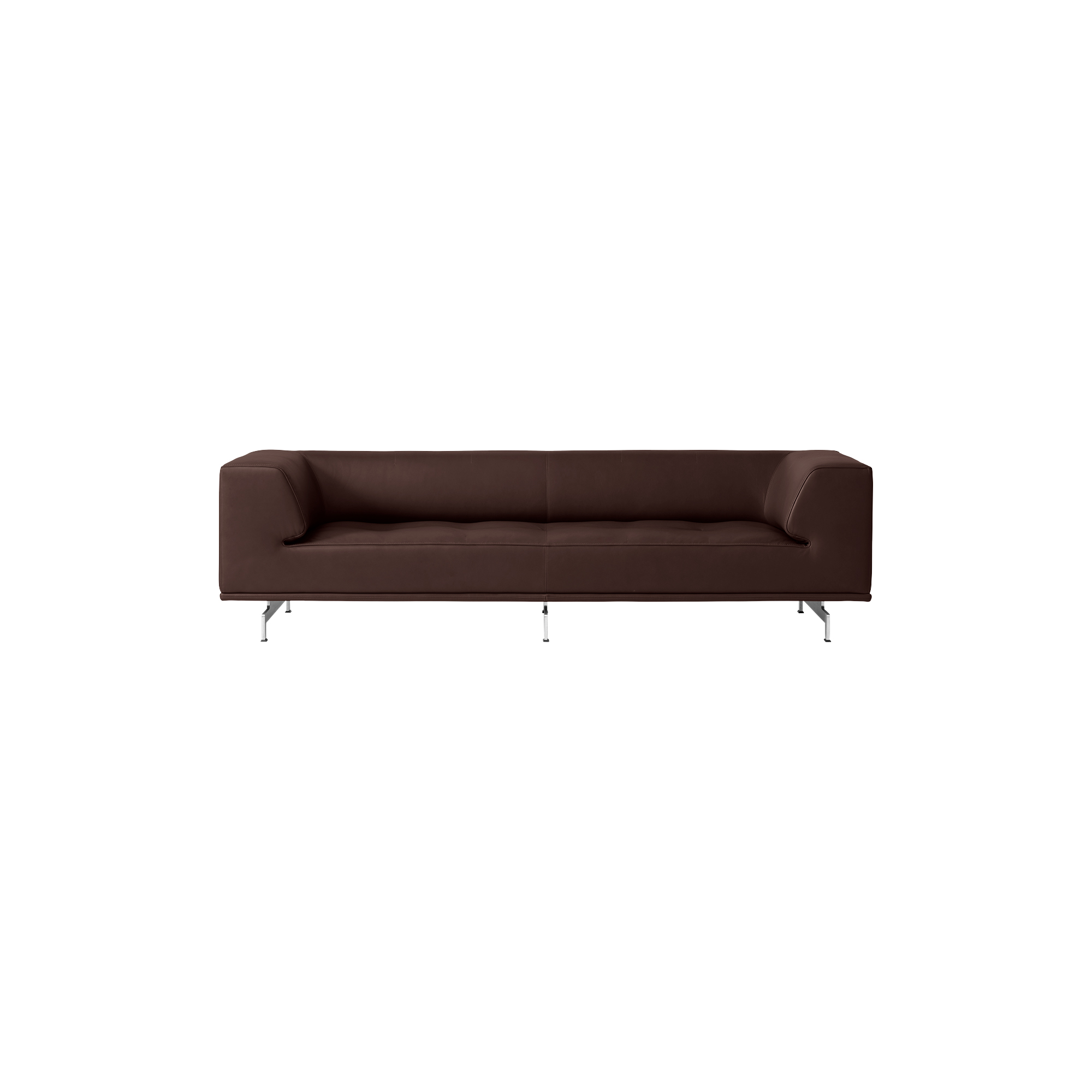 Fredericia Furniture - Delphi sofa, dark brown - H: 66 x L: 240 x D: 85 cm.