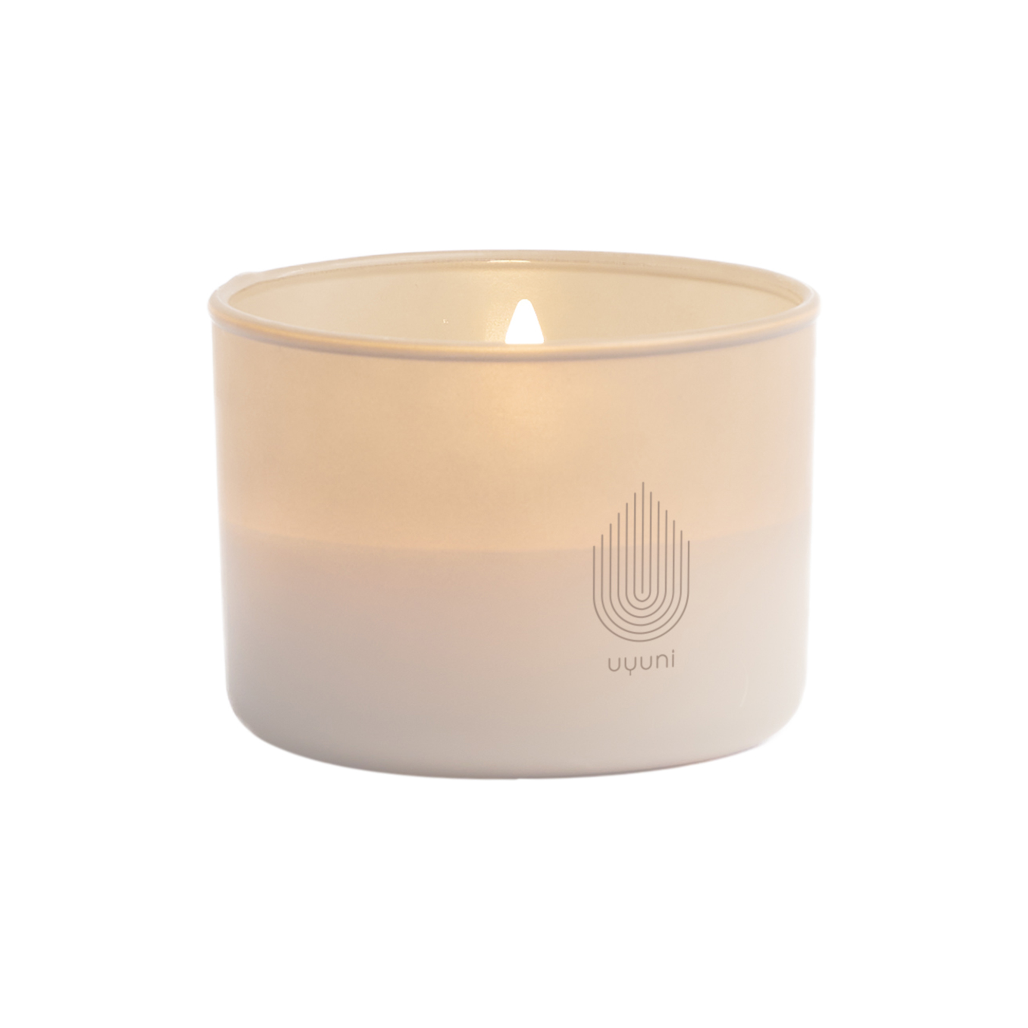Uyuni Lighting - LED rechargeable glass candle, vanilla - H6 cm
