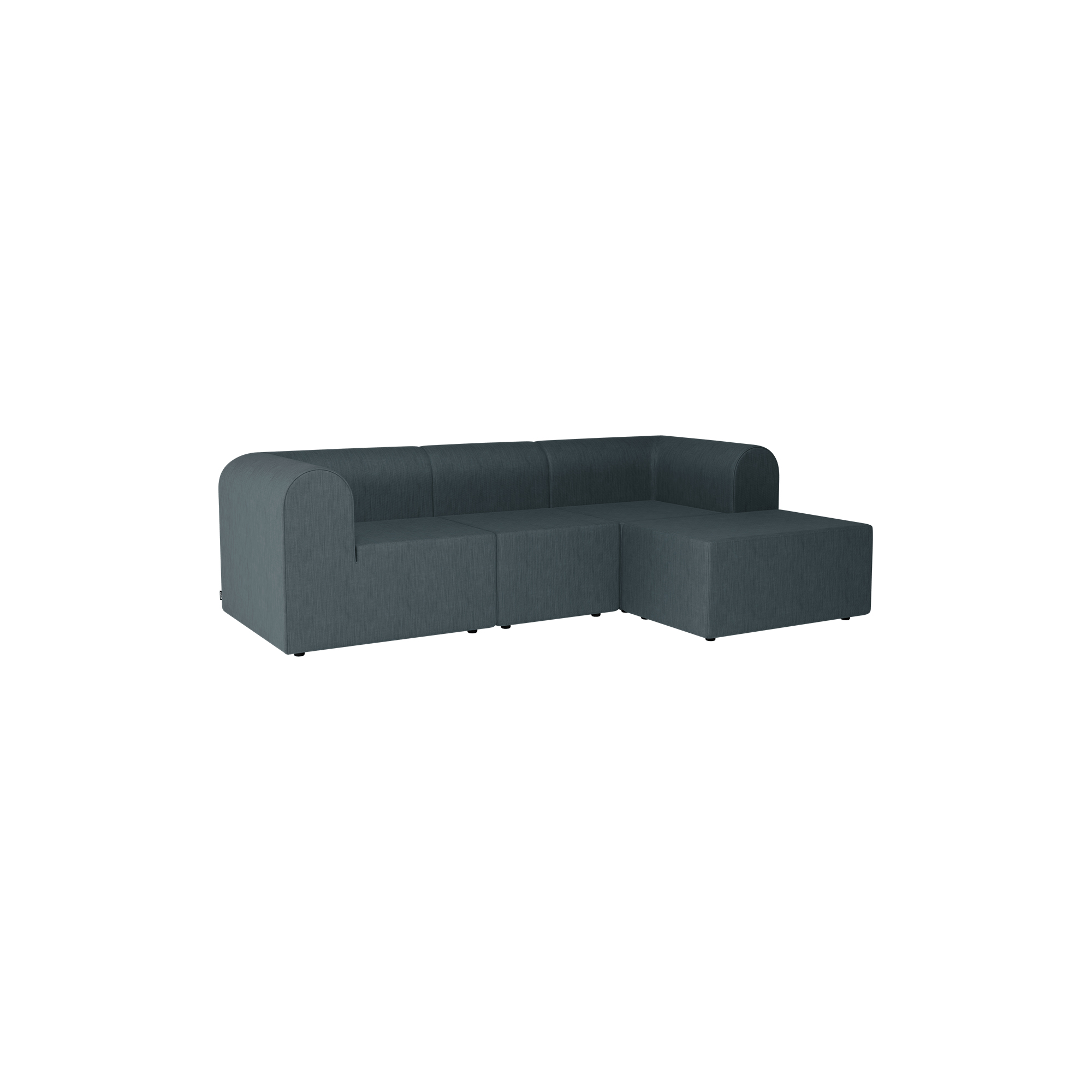 Montana Furniture - Paradigm 3-personers sofa med puf, Technicolour 0860