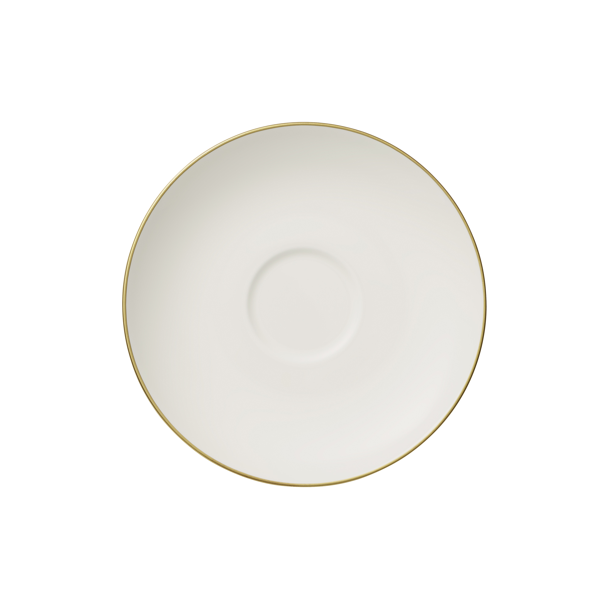 Villeroy & Boch - Anmut Gold Underkop til Tekop, hvid/guld - Ø 15 cm.