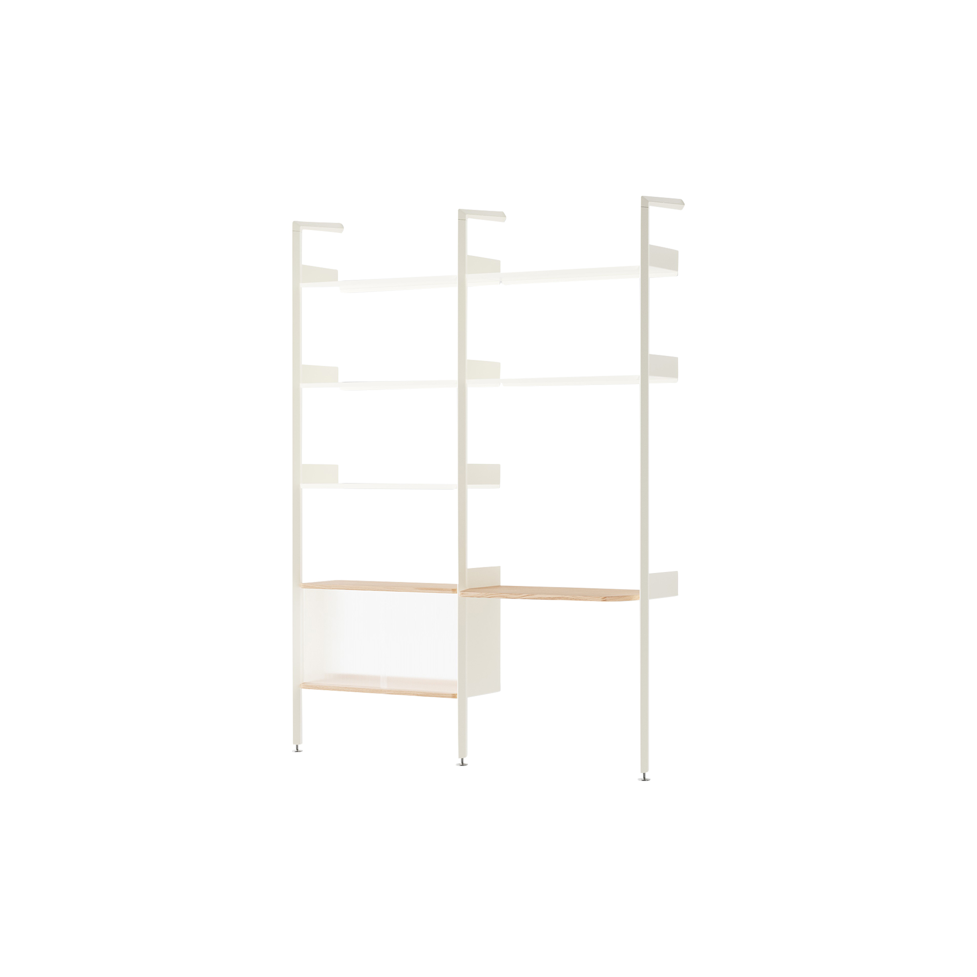 &Tradition - Rombe IF2 & IF6 Shelving System Configuration D, alabaster