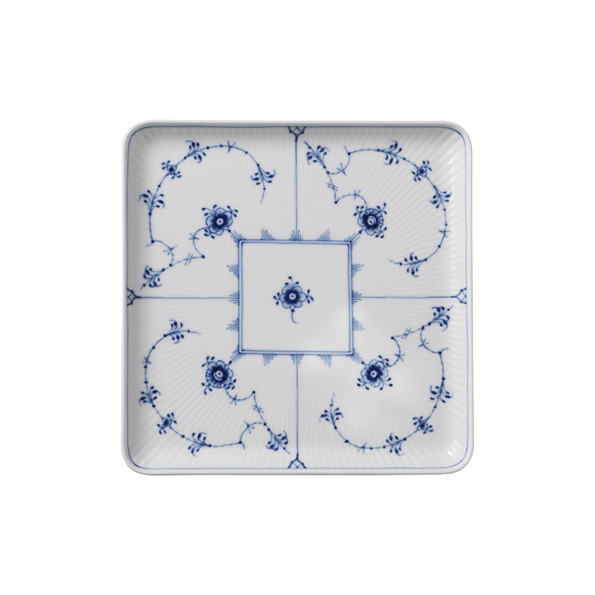 Royal Copenhagen - Musselmalet Riflet tallerken 20 cm