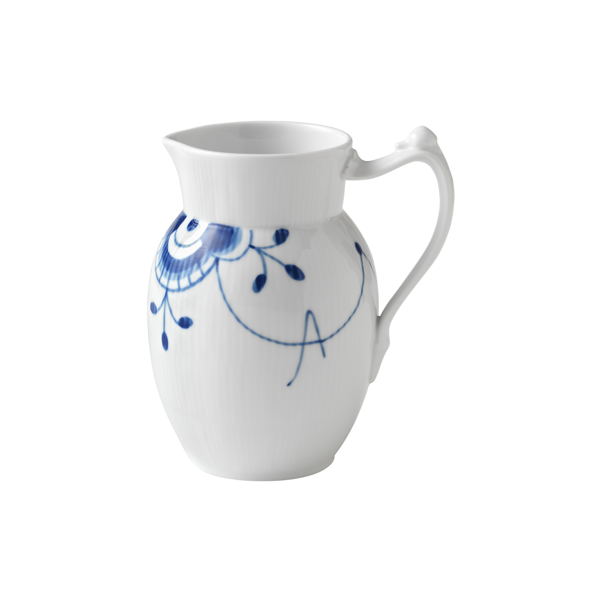 Royal Copenhagen - Blå Mega Riflet kande 90 cl - 90cl