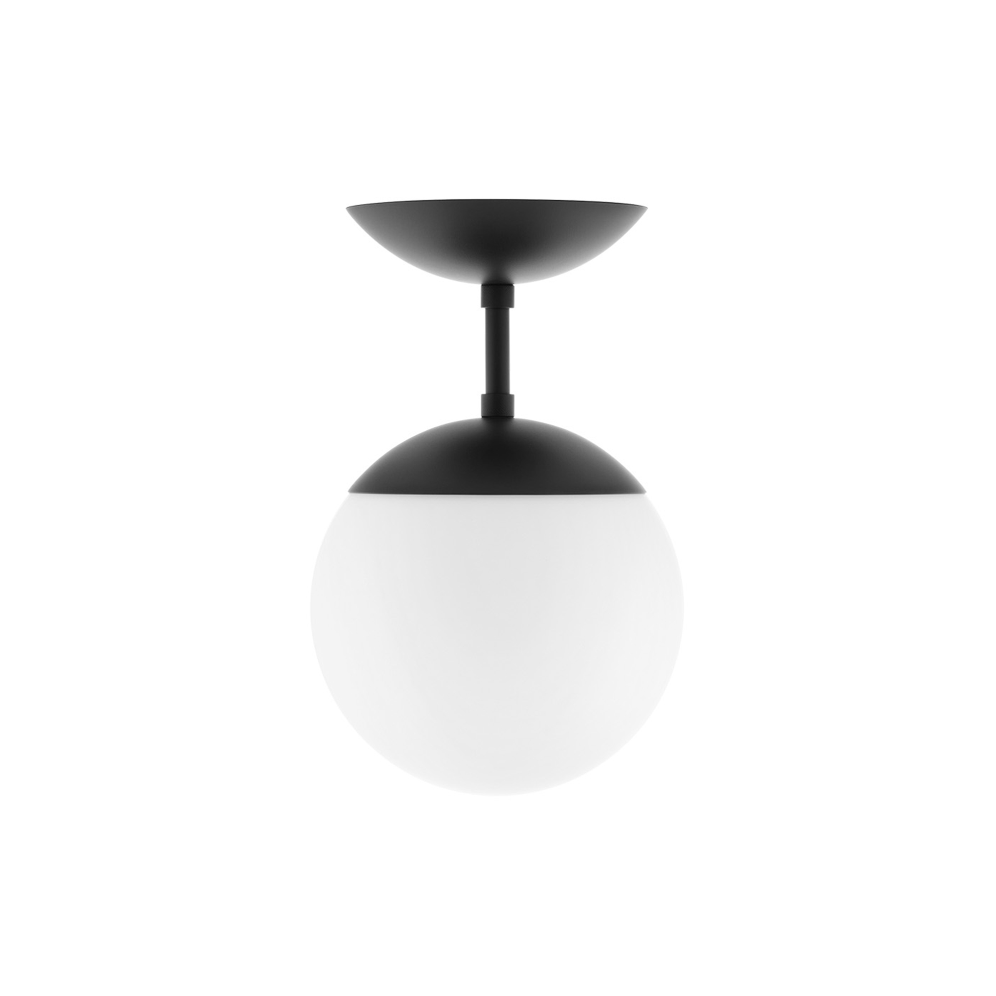 Rubn - Lord 1 Ceiling/Wall Lamp, black/opal