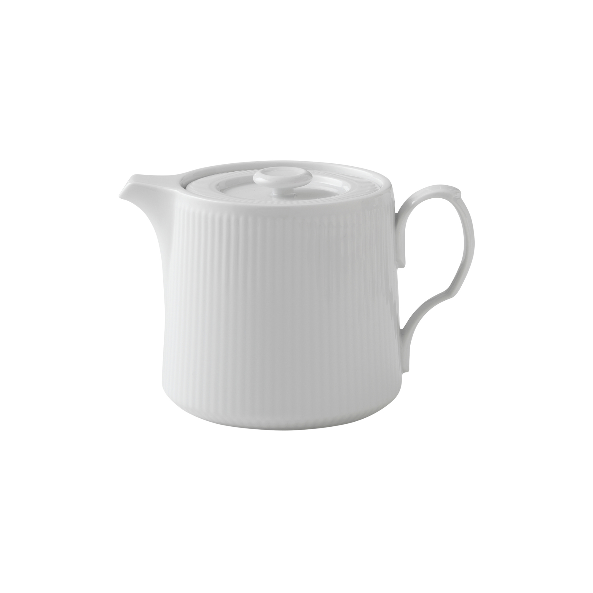 Royal Copenhagen - Hvid Riflet tekande 75 cl