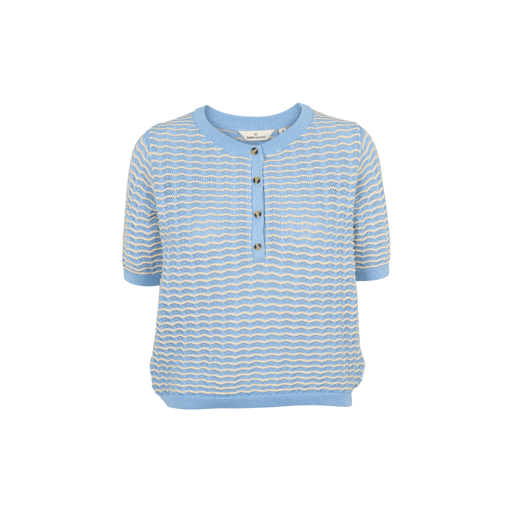 Basic Apparel - Cashi Granddad Pullover, dutch canal/birch - Str. M
