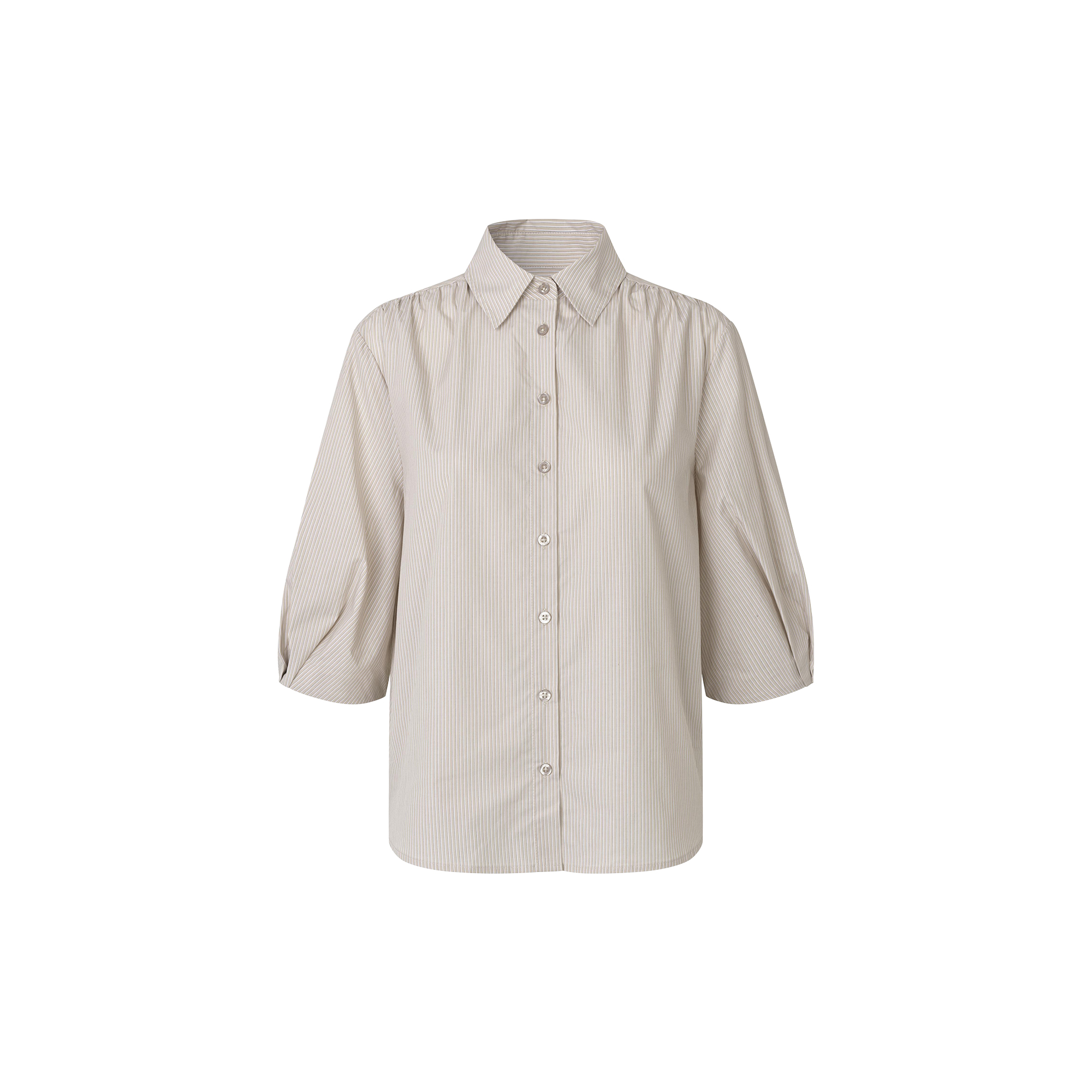 Second Female - Biot Shirt, plaza taupe - Str. M