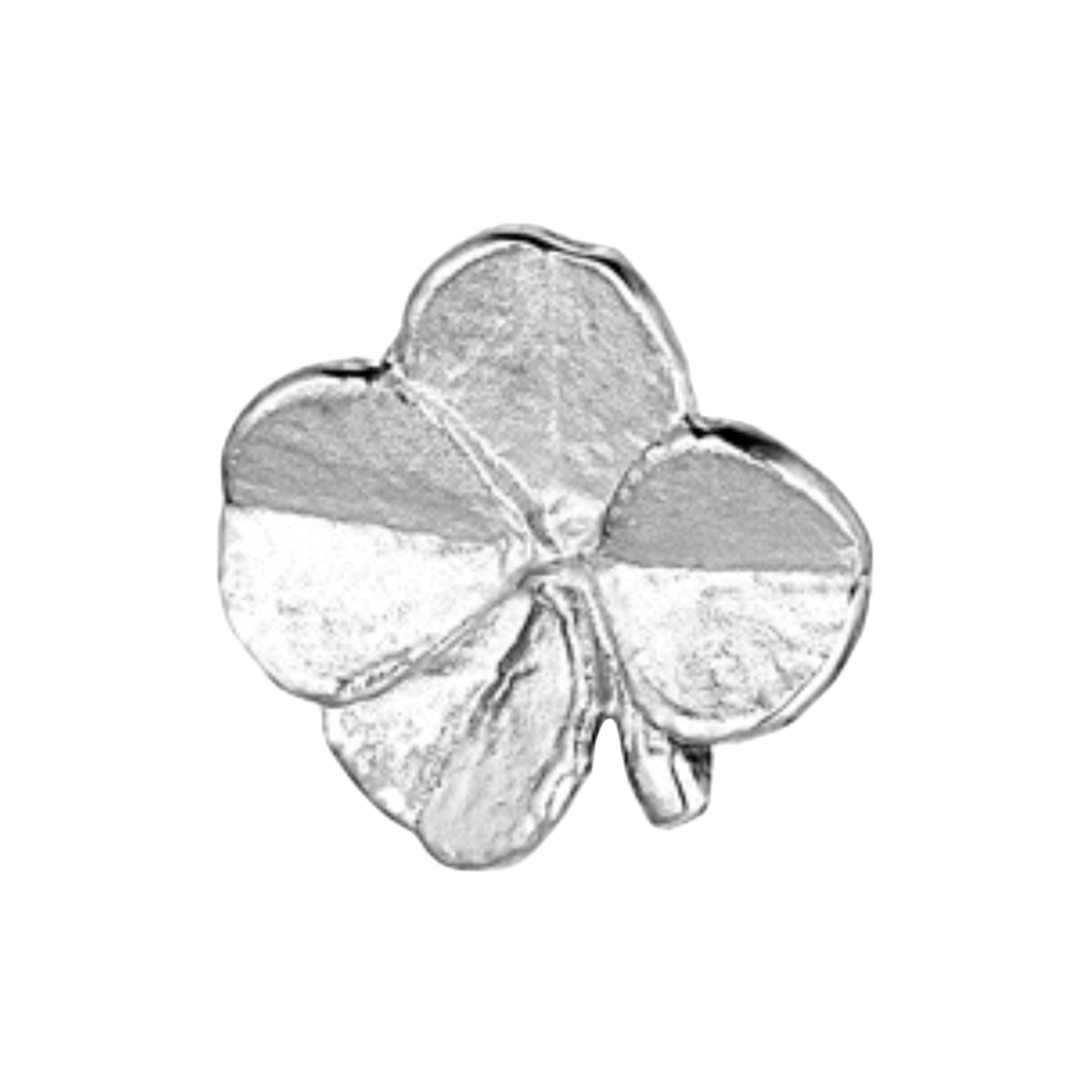 Flora Danica Jewellery - Firkløver pin, sølv