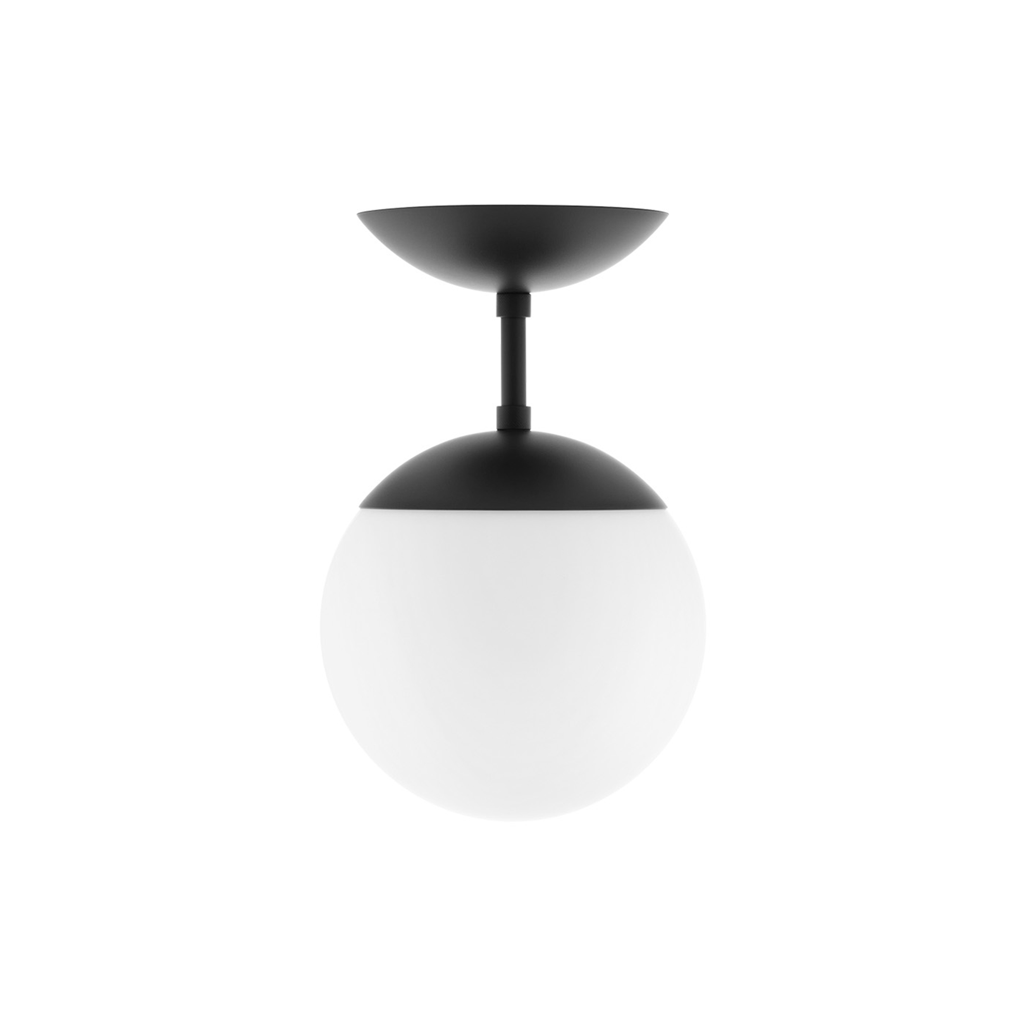 Rubn - Lord 1 Ceiling/Wall Lamp, black/opal