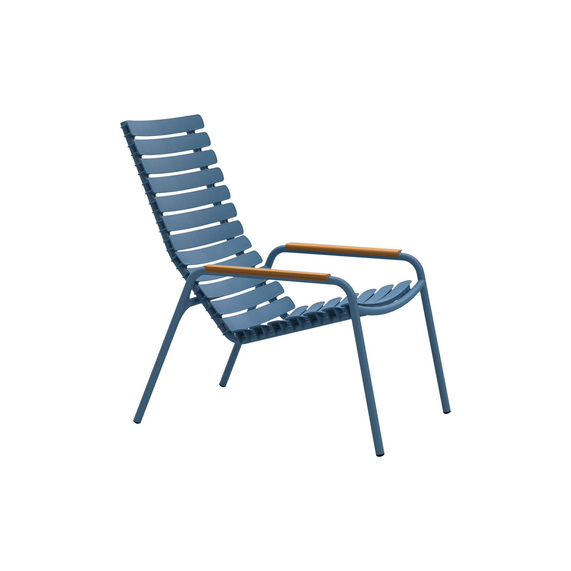 HOUE - ReCLIPS bambus loungestol, sky blue