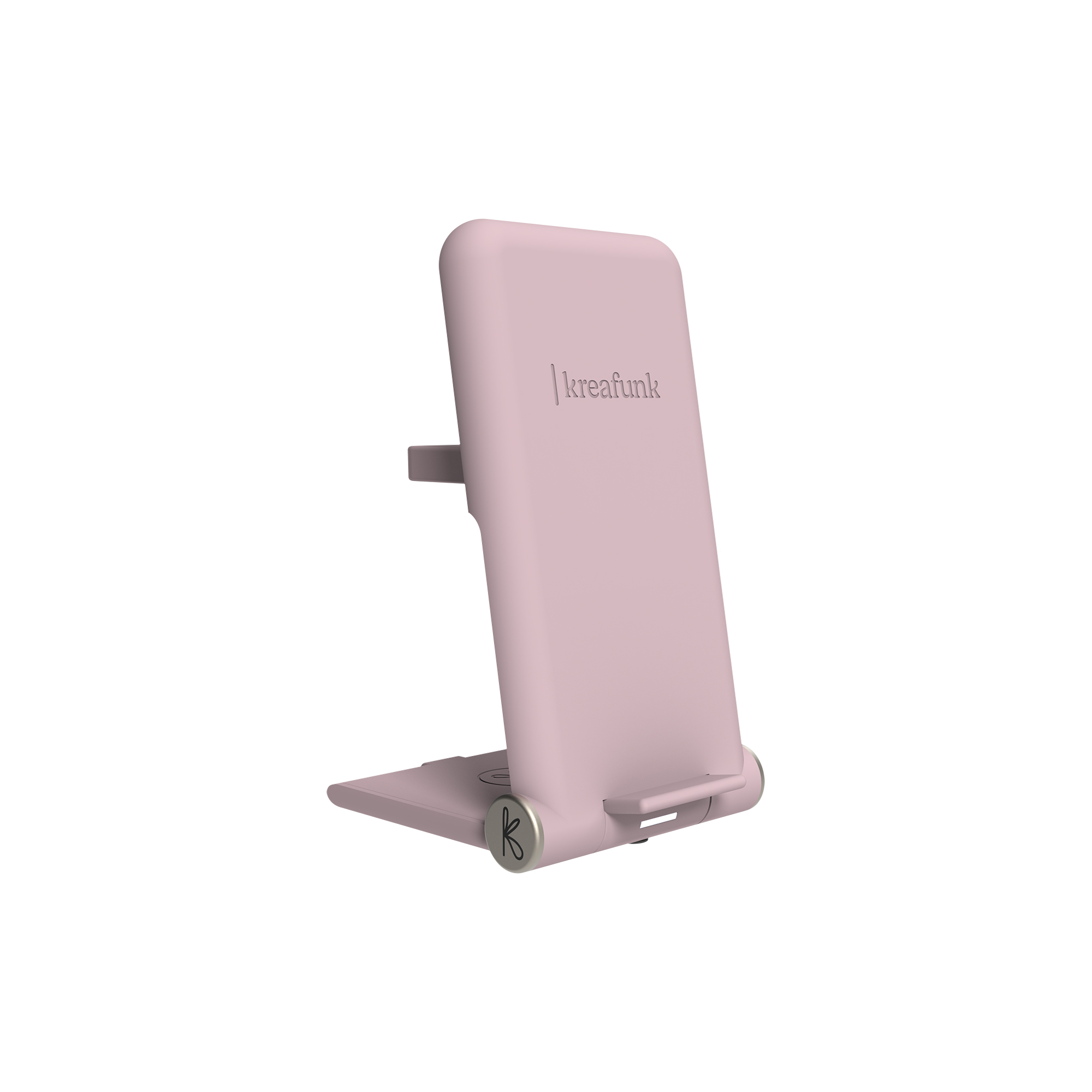 Kreafunk - reCHARGE + trådløs powerbank, dusty rose