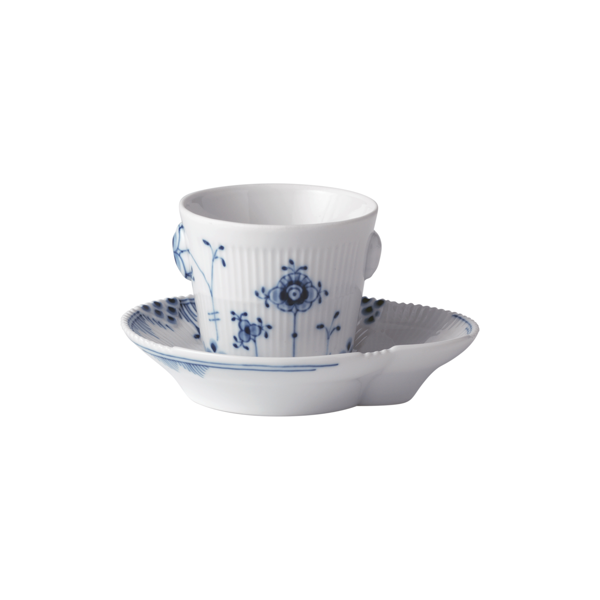 Royal Copenhagen - Blå Elements espressokop med underkop 9 cl