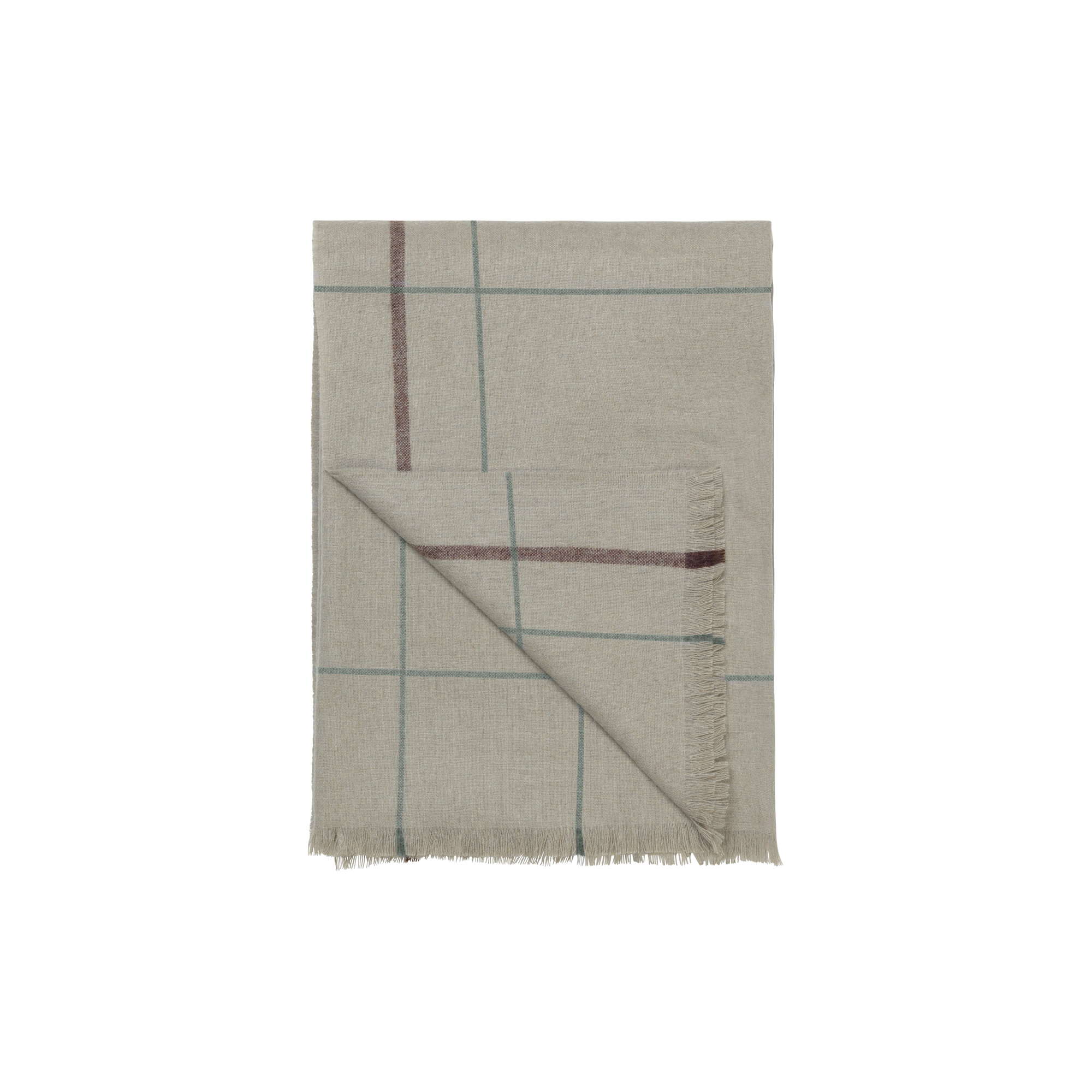ELVANG - Square plaid, light green