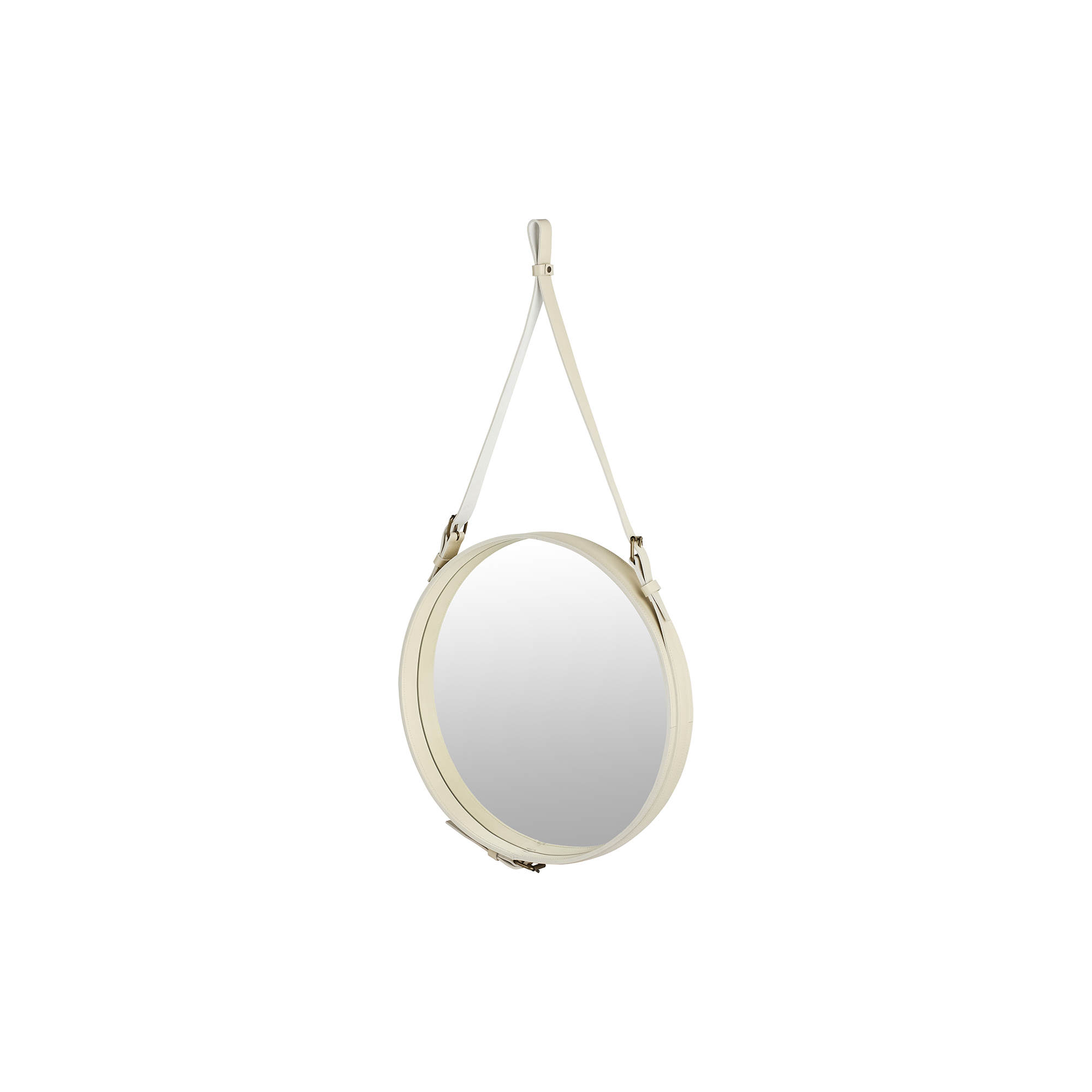 GUBI - Adnet Circular Wall Mirror, cream - Ø58 cm