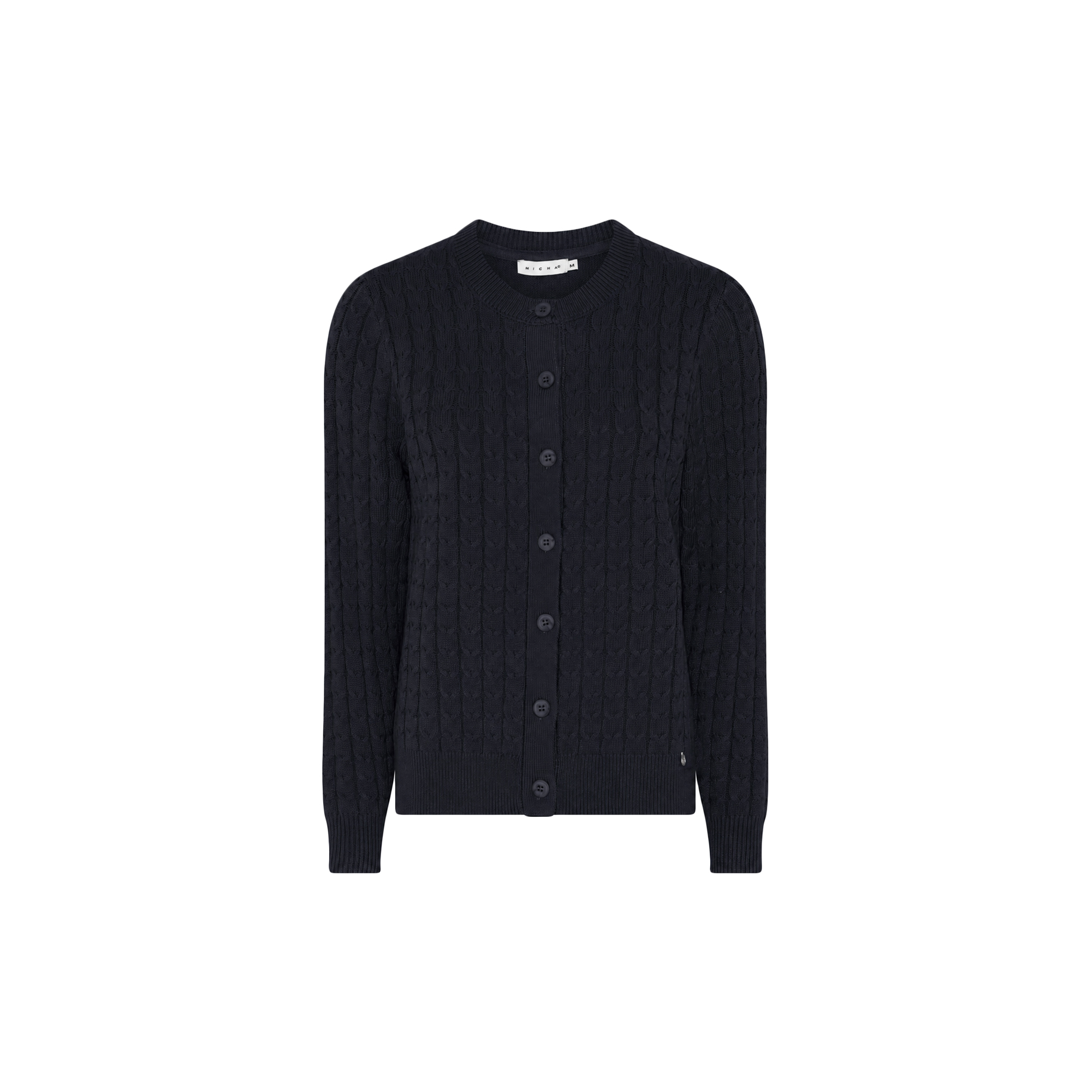 Micha - BBCardigan BasicCosyCableKnit | Navy | Cardigan - Str. S