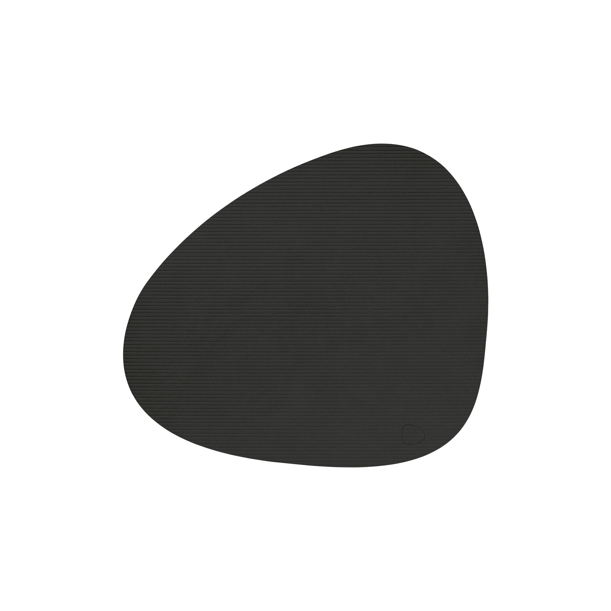 LIND DNA - Corduroy dækkeserviet Curve L, black ink