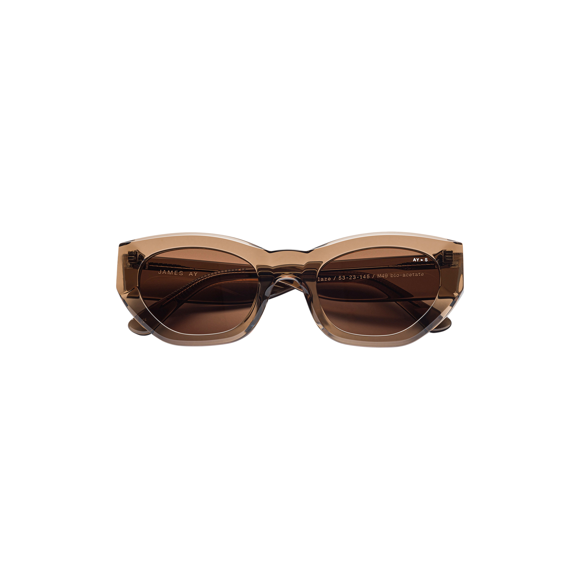 AY Studios - Blaze Sunglasses, transparent coffee brown
