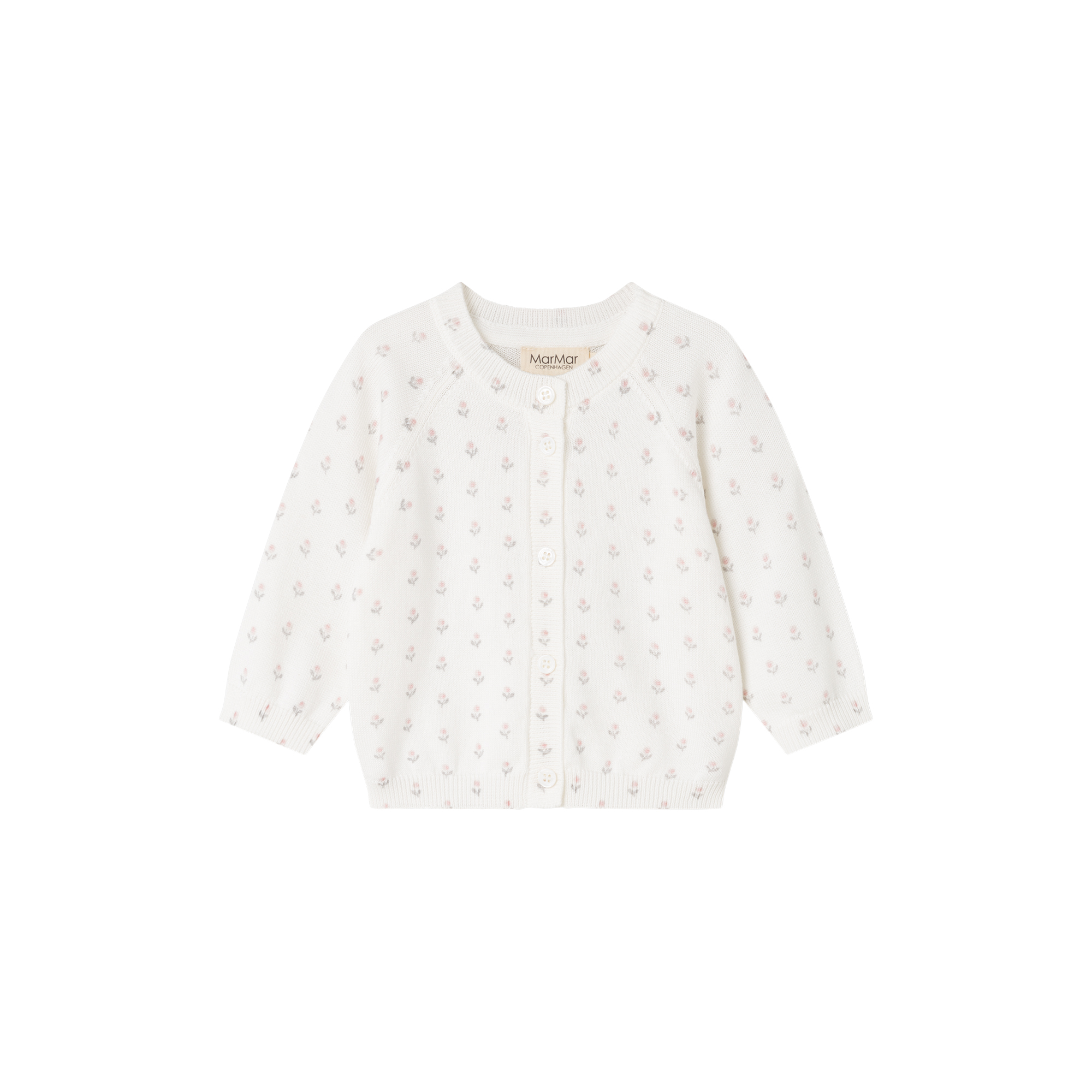 MarMar Copenhagen - Taki Knitted Cardigan, flower stripe - Str. 2M-56