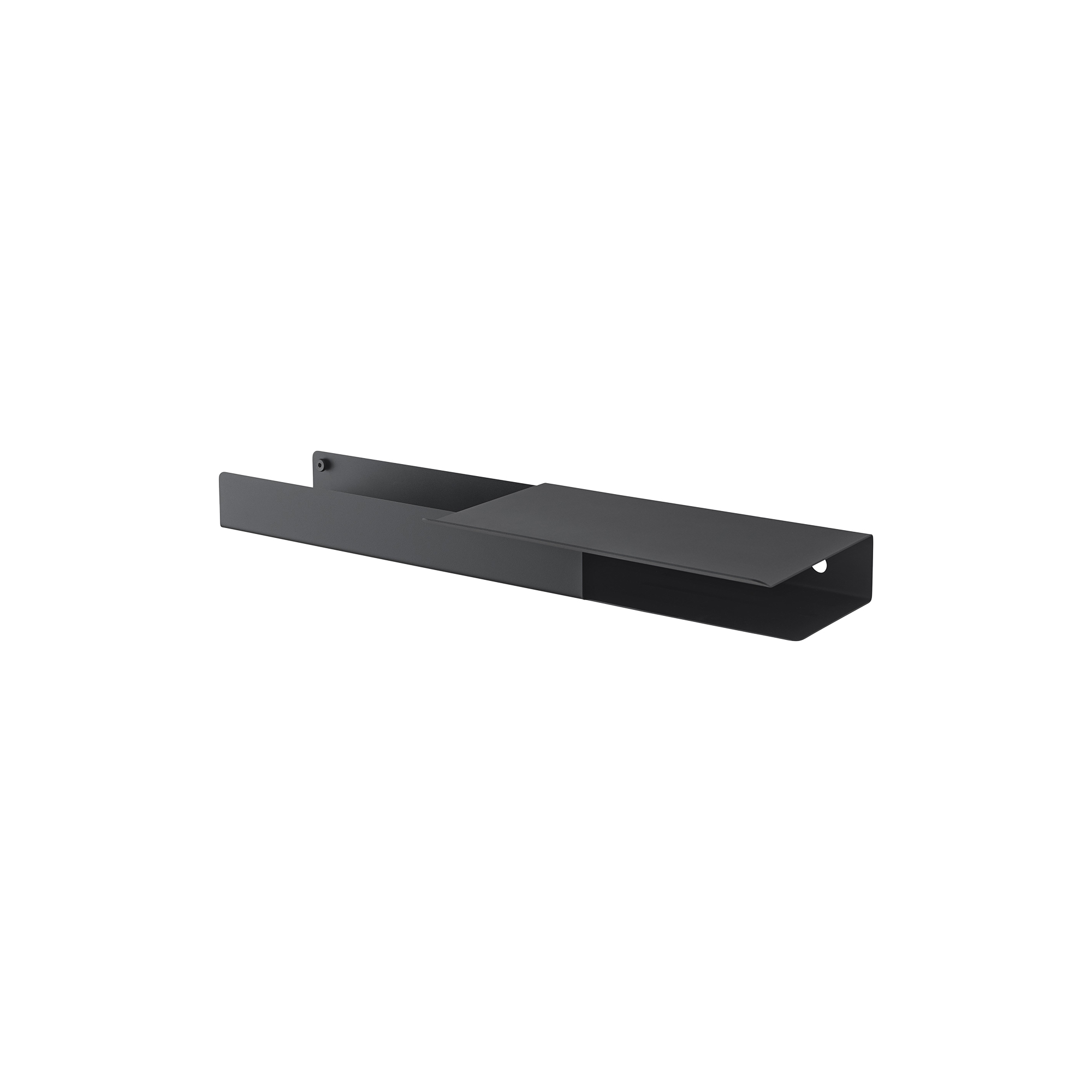 Muuto - Folded Shelves Platform, black - 62x5.4 cm