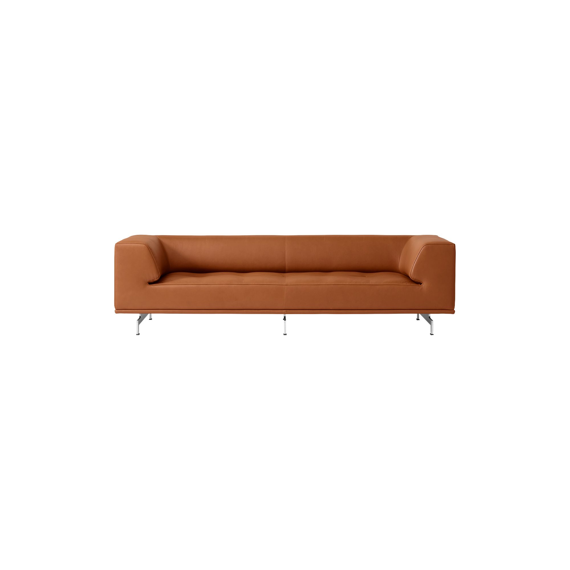 Fredericia Furniture - Delphi sofa, cognac - H: 66 x L: 240 x D: 85 cm.