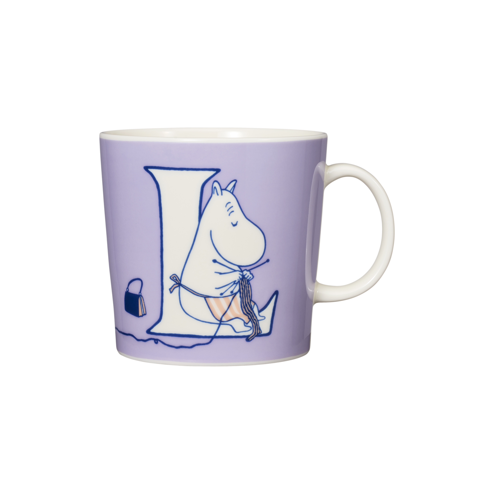 Moomin Arabia - Mumi krus 40 cl Alfabet L, Alfabet kollektion