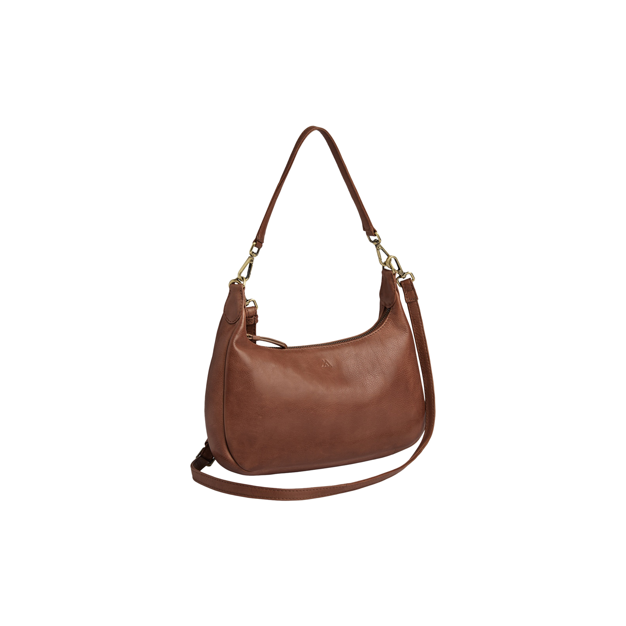 Markberg - HaydenMBG Crossb. Bag Soft V., cognac w/br. gold
