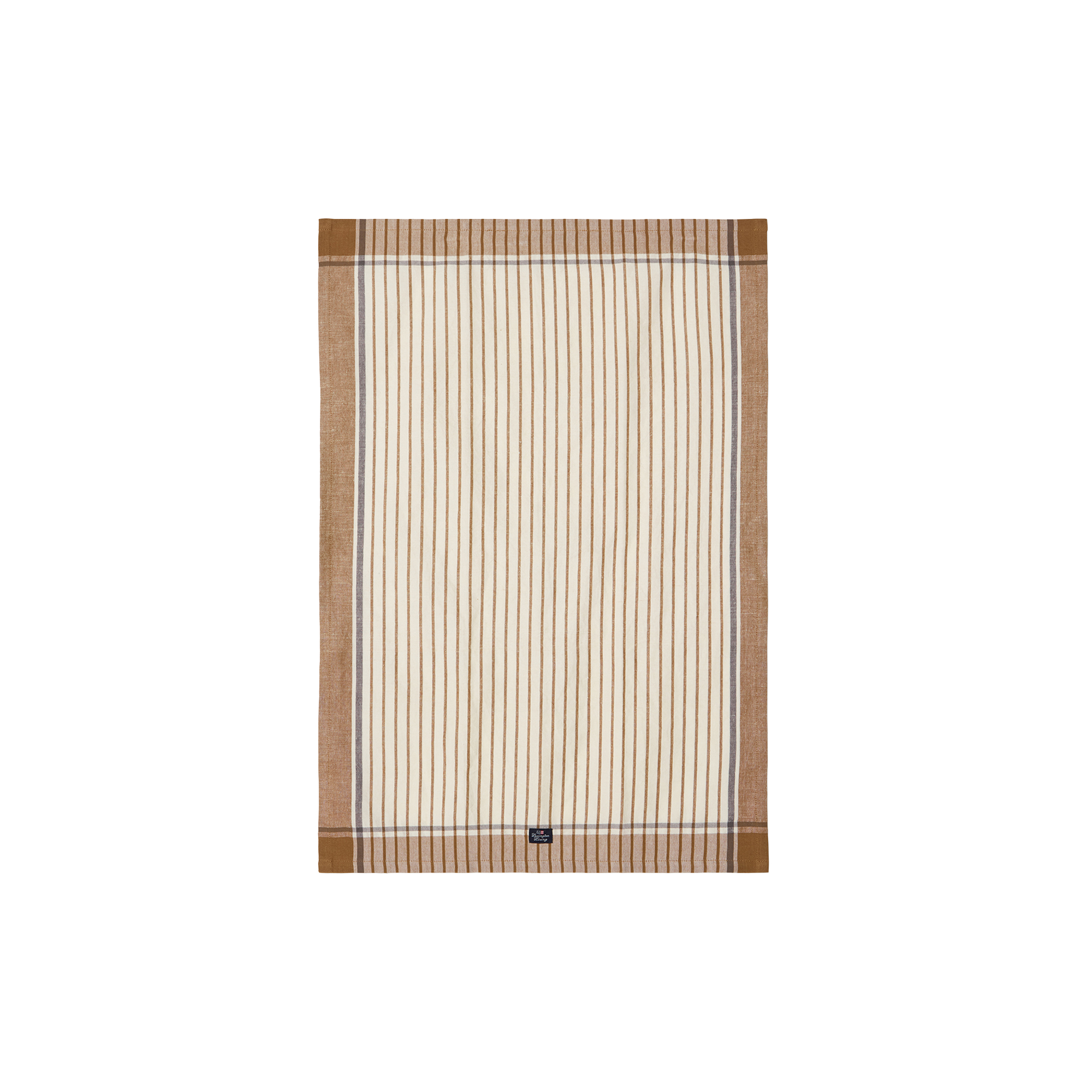 Lexington - Striped Kitchen Towel | Fudge/White | Viskestykke