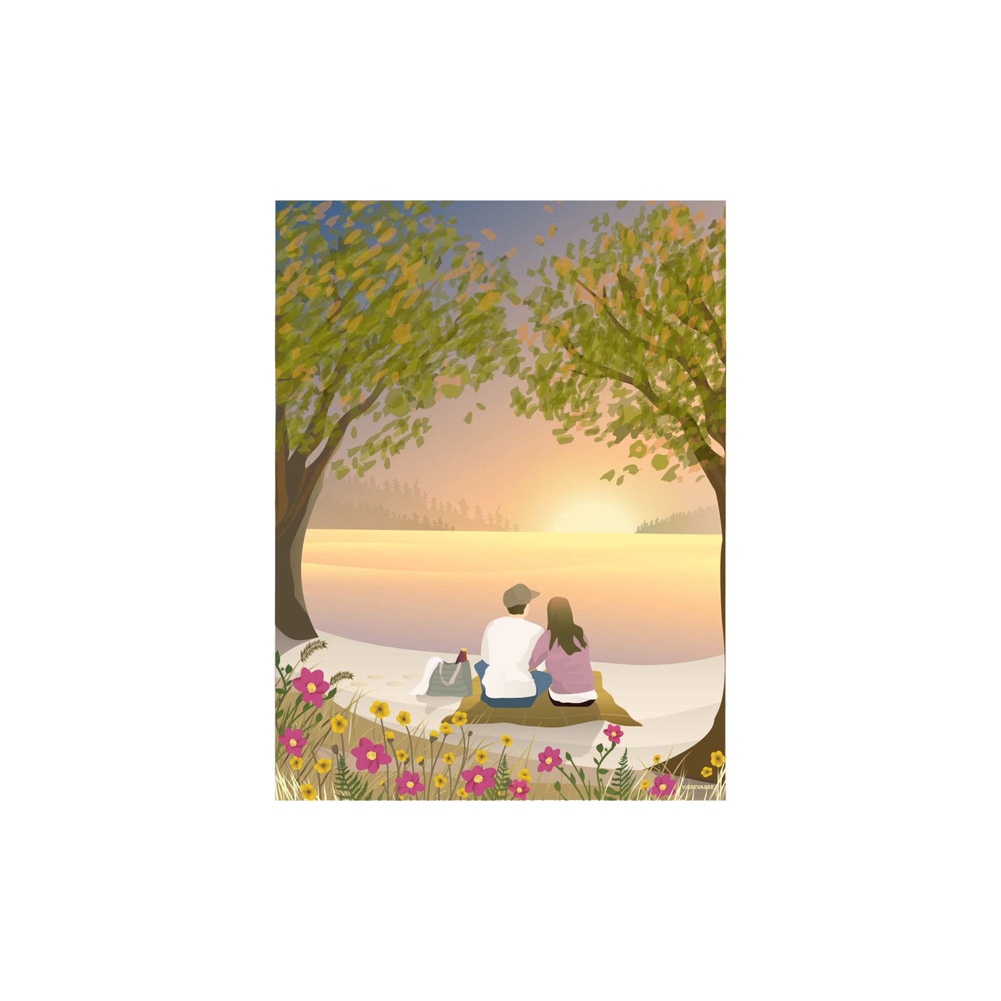 ViSSEVASSE - PEACEFUL MOMENT plakat - 30x40 cm