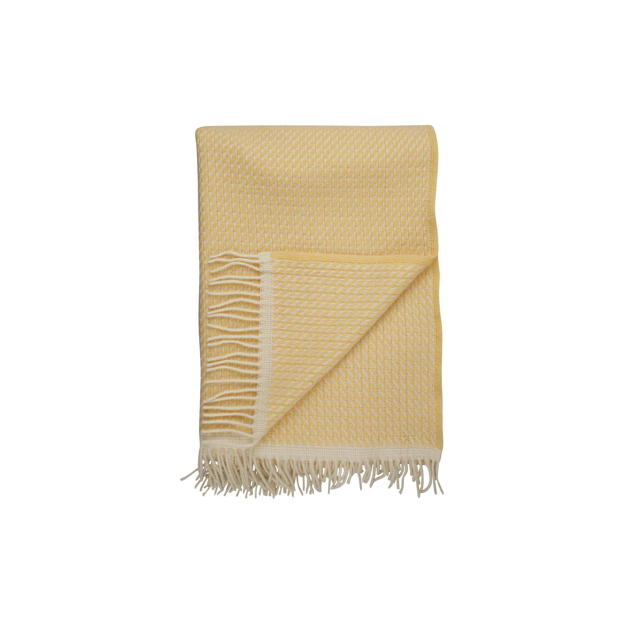 Røros Tweed - MELLO Throw, lemon yellow