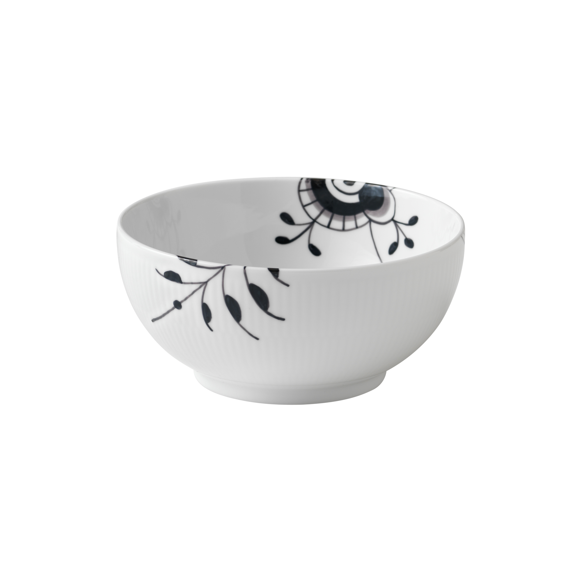 Royal Copenhagen - Sort Mega Riflet skål 110 cl - 110cl