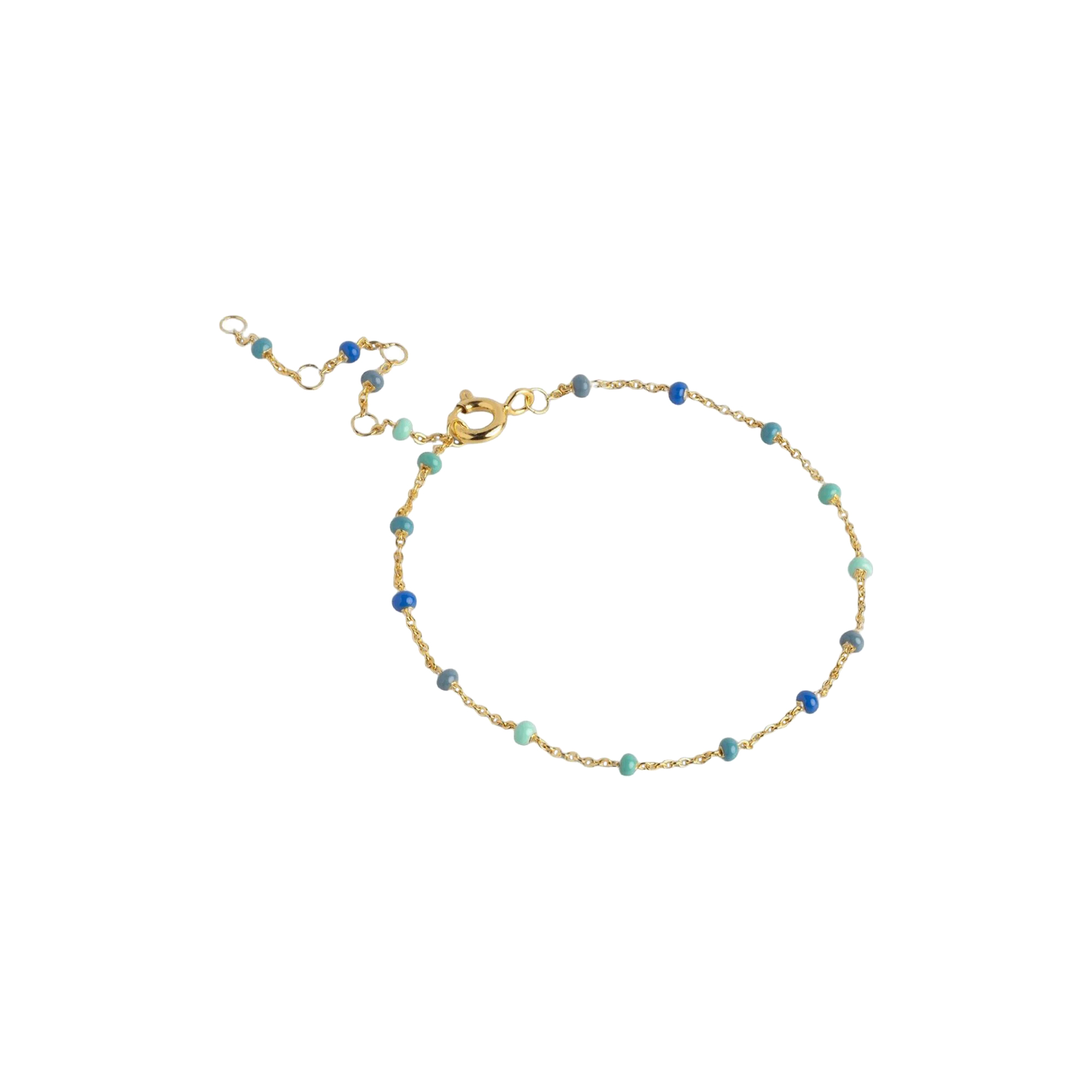 ENAMEL Copenhagen - Lola armbånd, guld/atlantic