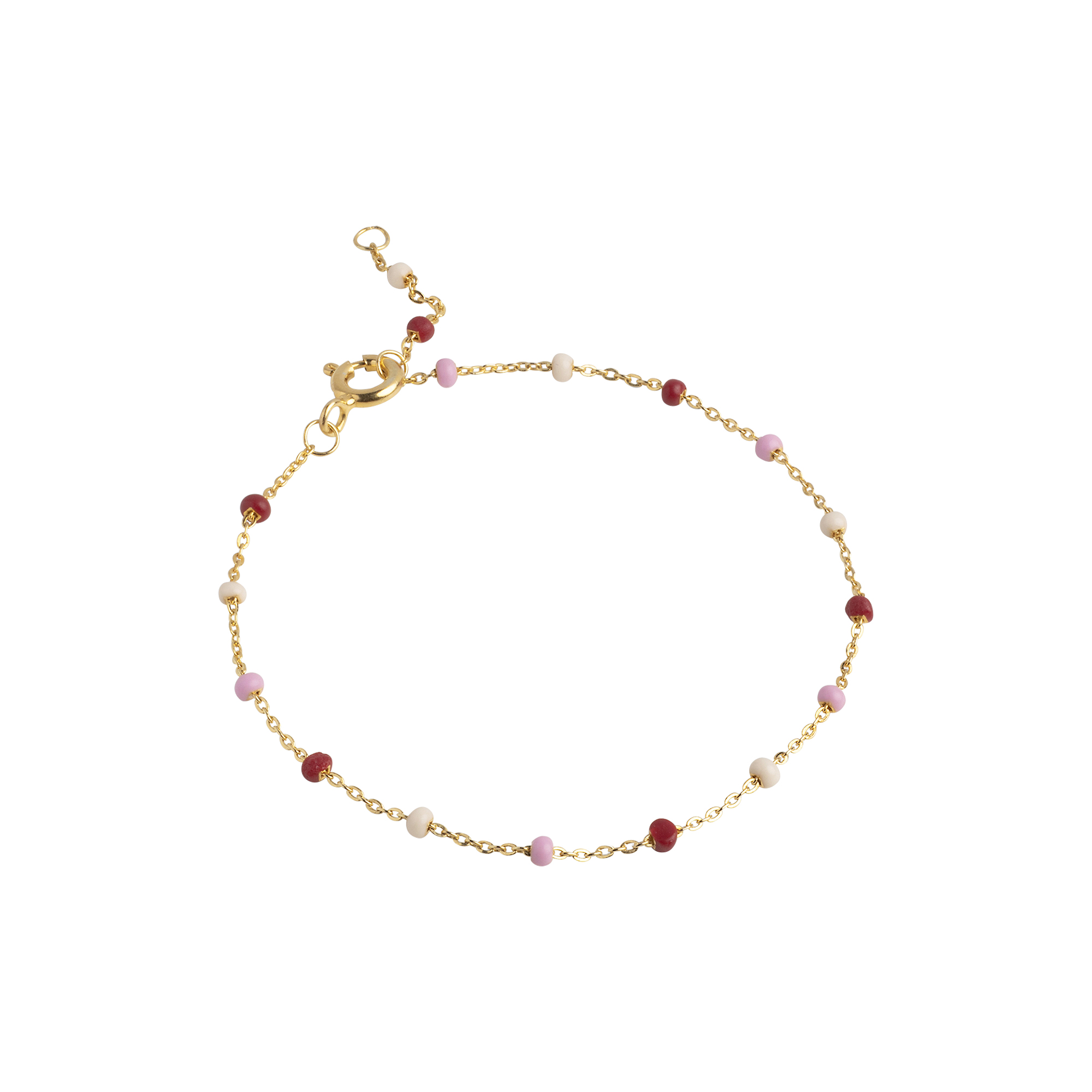 ENAMEL Copenhagen - Lola armbånd, guld/rosie