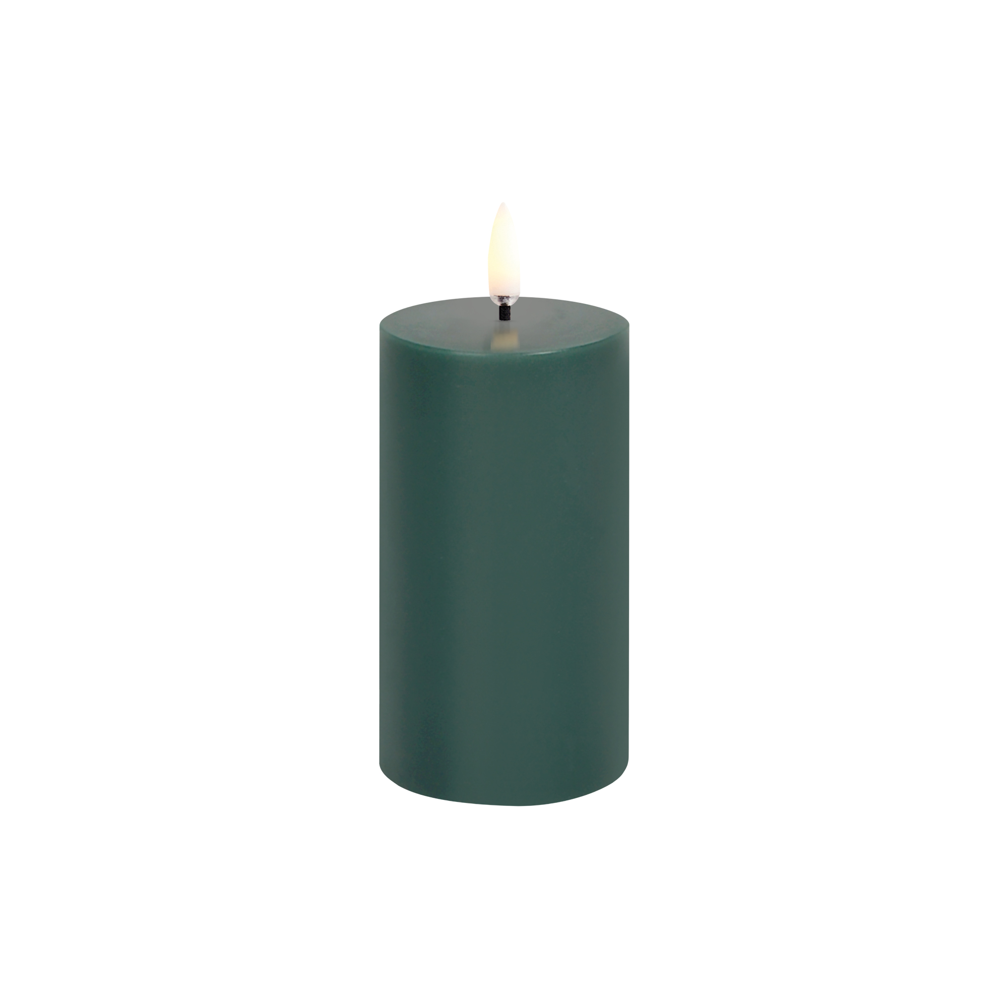 Uyuni Lighting - LED pillar candle, pine green - L10 cm