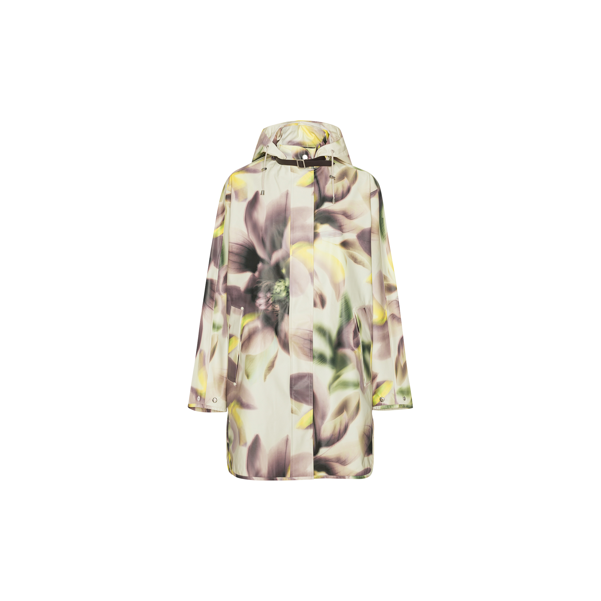 Ilse Jacobsen Hornbæk - Raincoat, light photoristic flower - Str. 44