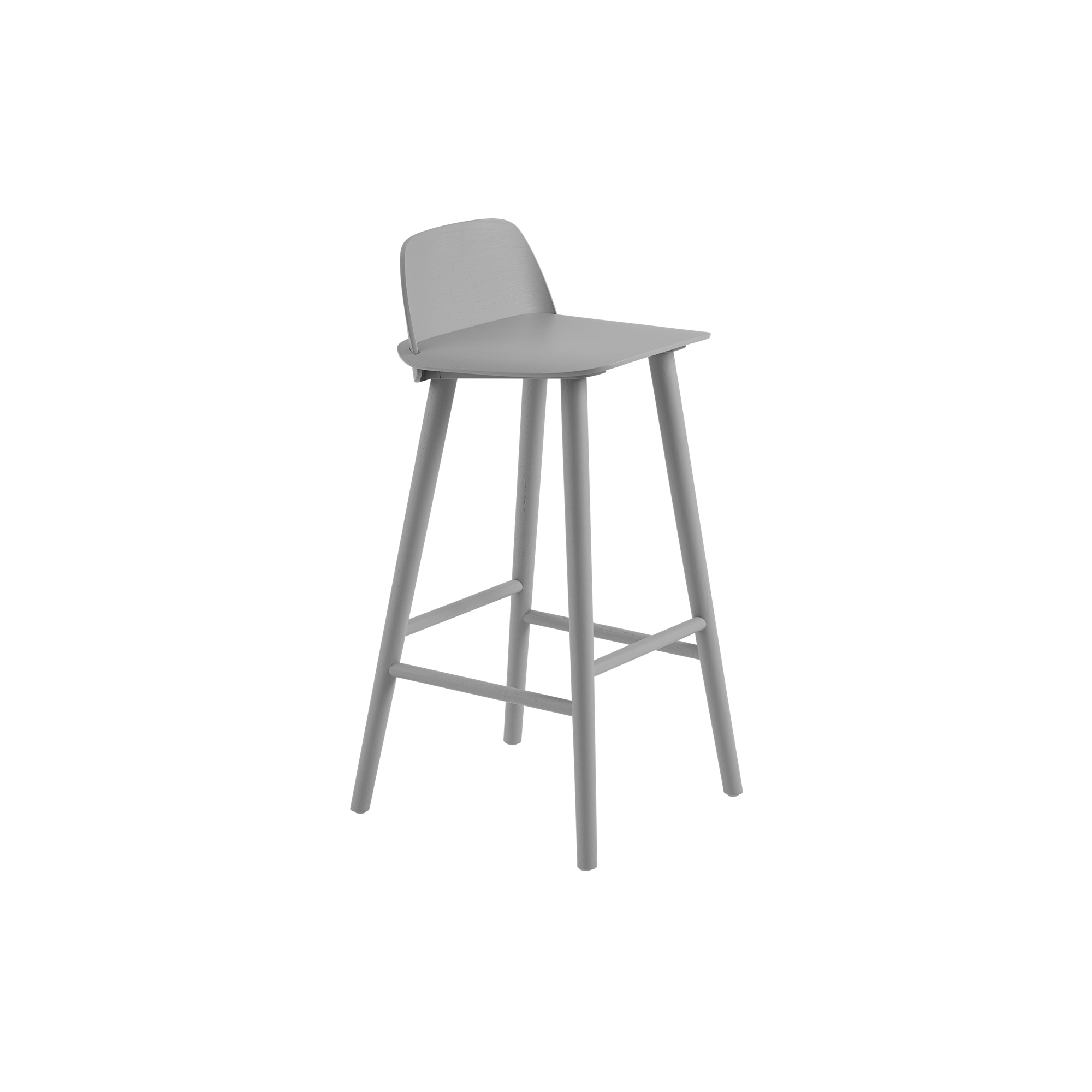 Muuto - Nerd Bar stool, grey
