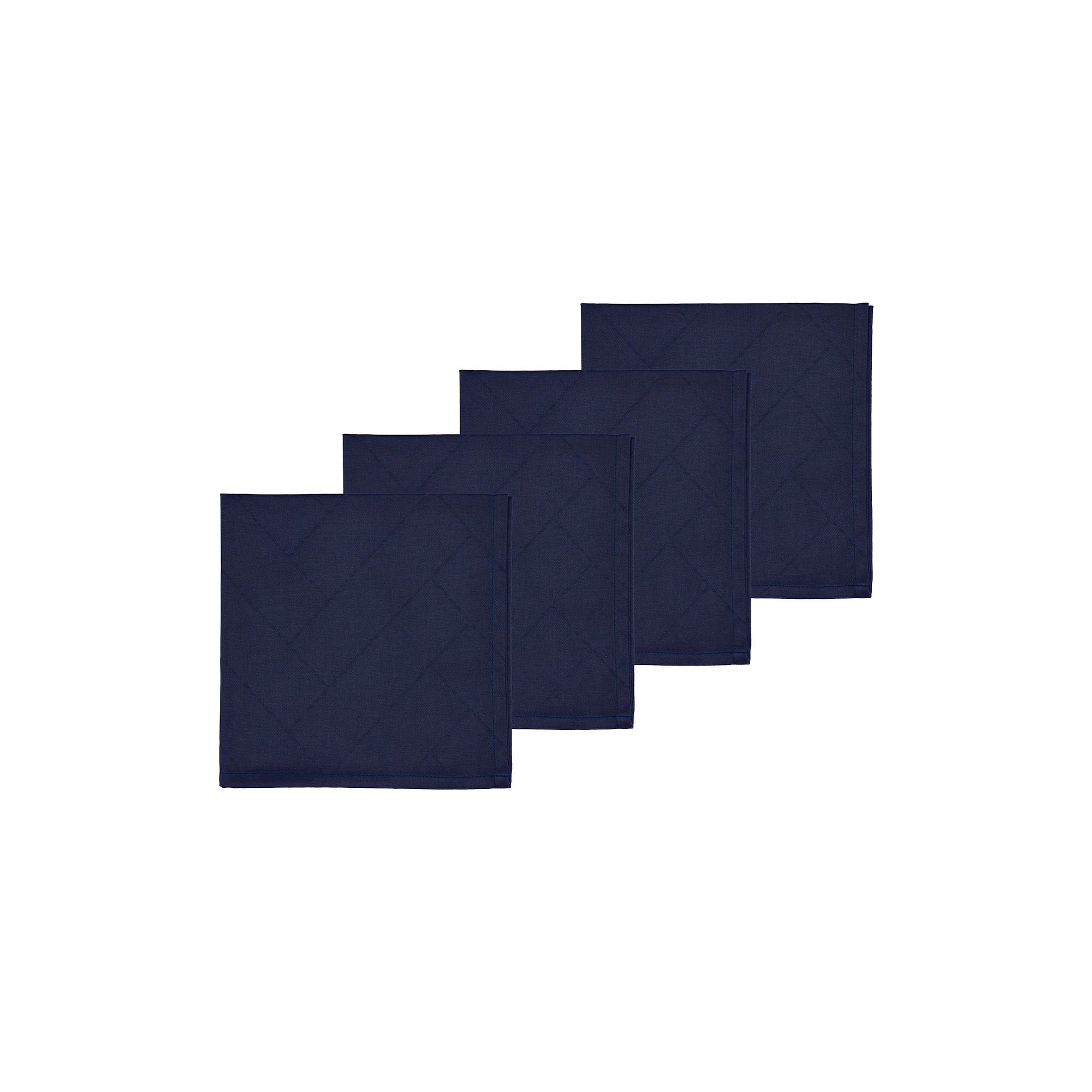 Södahl - Tiles Damask stofservietter, indigo