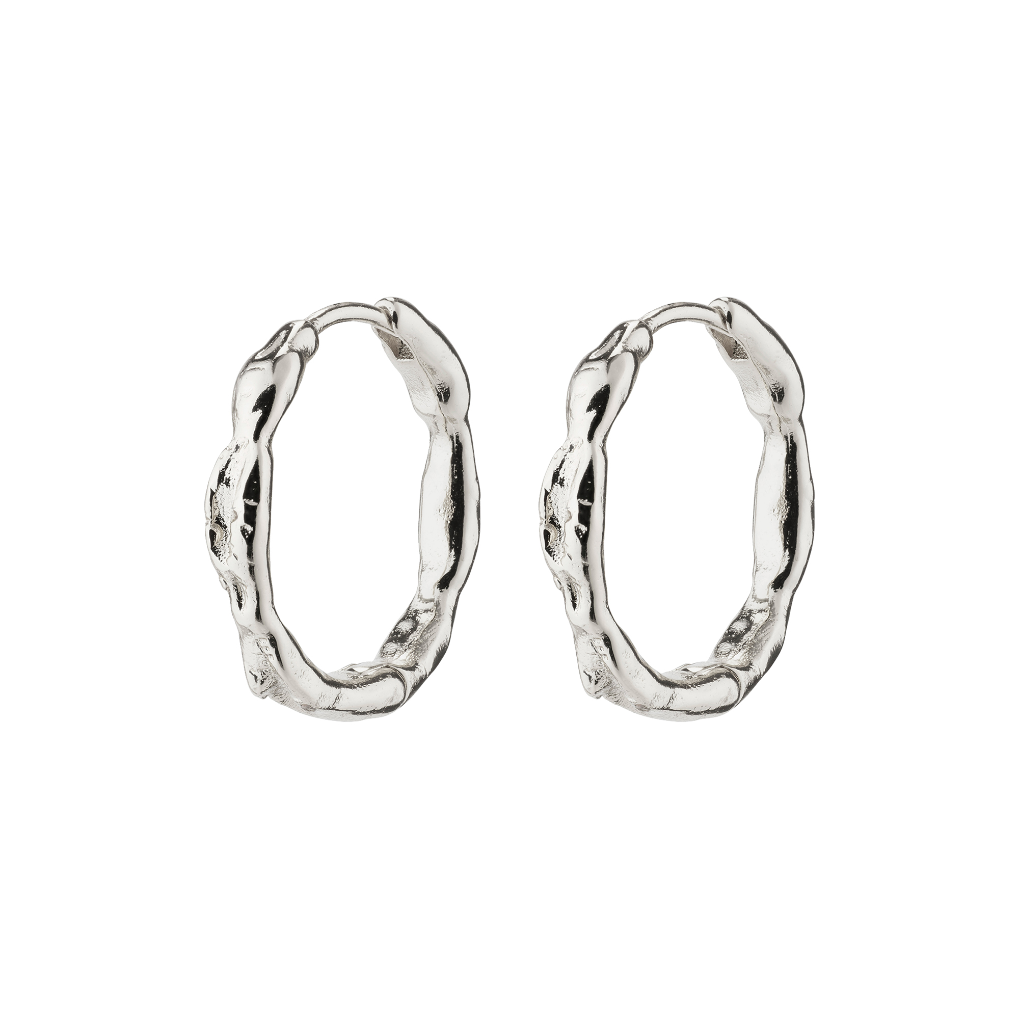 Pilgrim - EDDY recycled organiske medium hoops, sølvbelagt