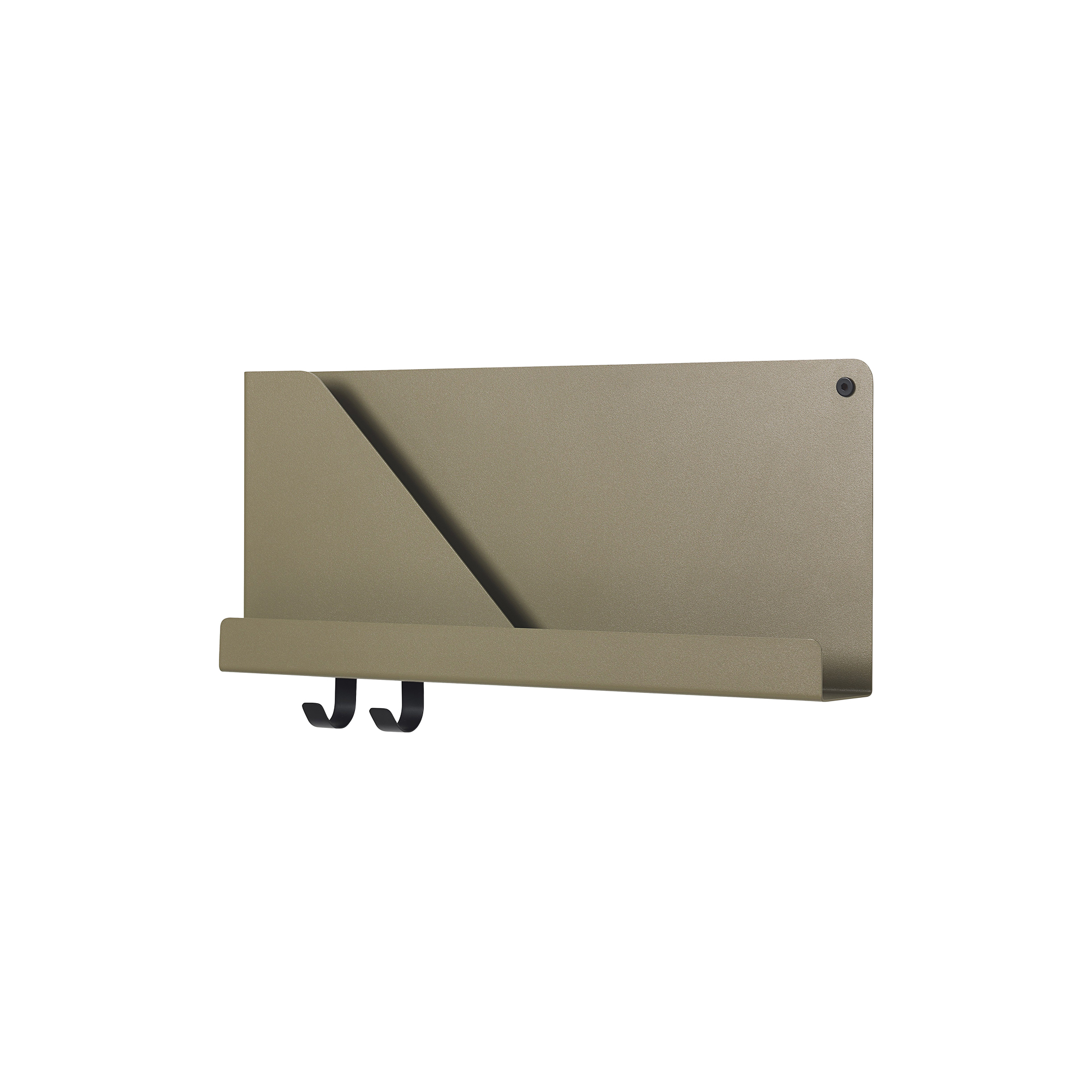 Muuto - Folded Shelves, olive - 51x22 cm