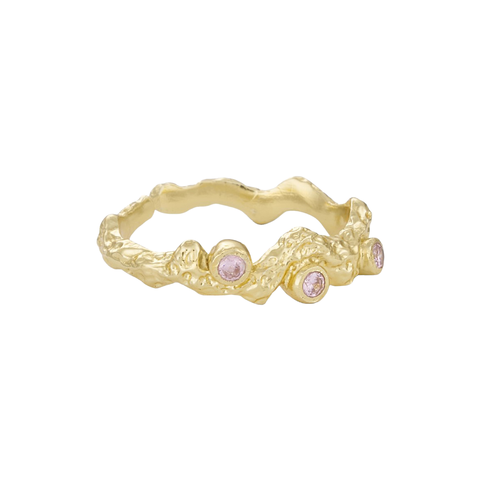 Pure by Nat - Noora Foil Ring, baby pink