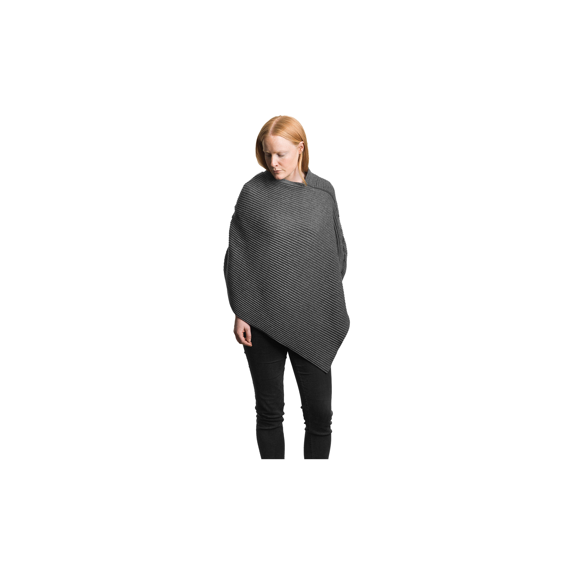 Design House Stockholm - Pleece Poncho, dark grey - Str. Small