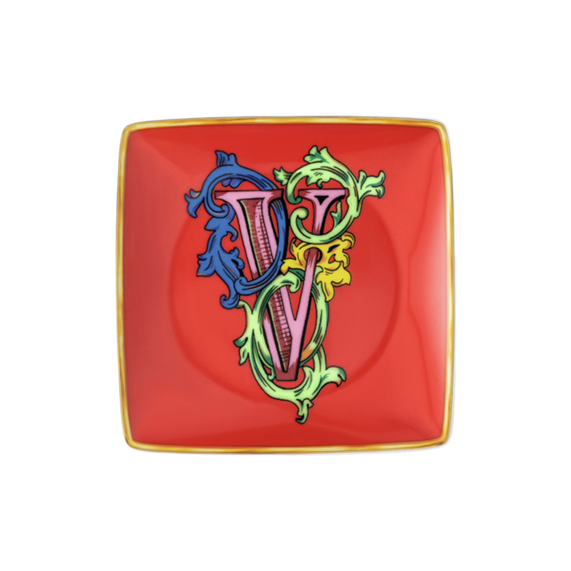 Rosenthal x Versace - Versace Alphabet Dish V, Alphabet Collection