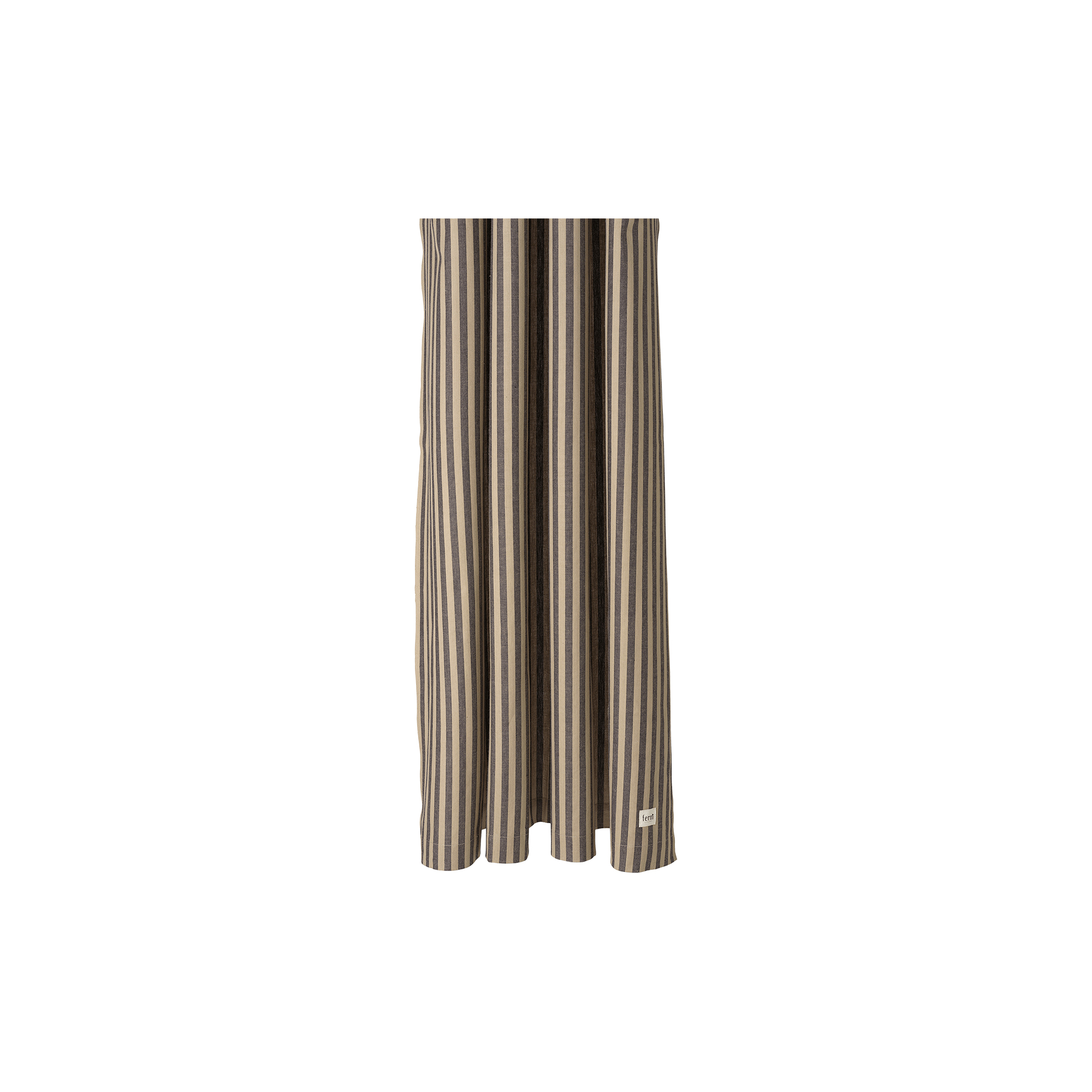 ferm LIVING - Chambray Shower Curtain, sand/black