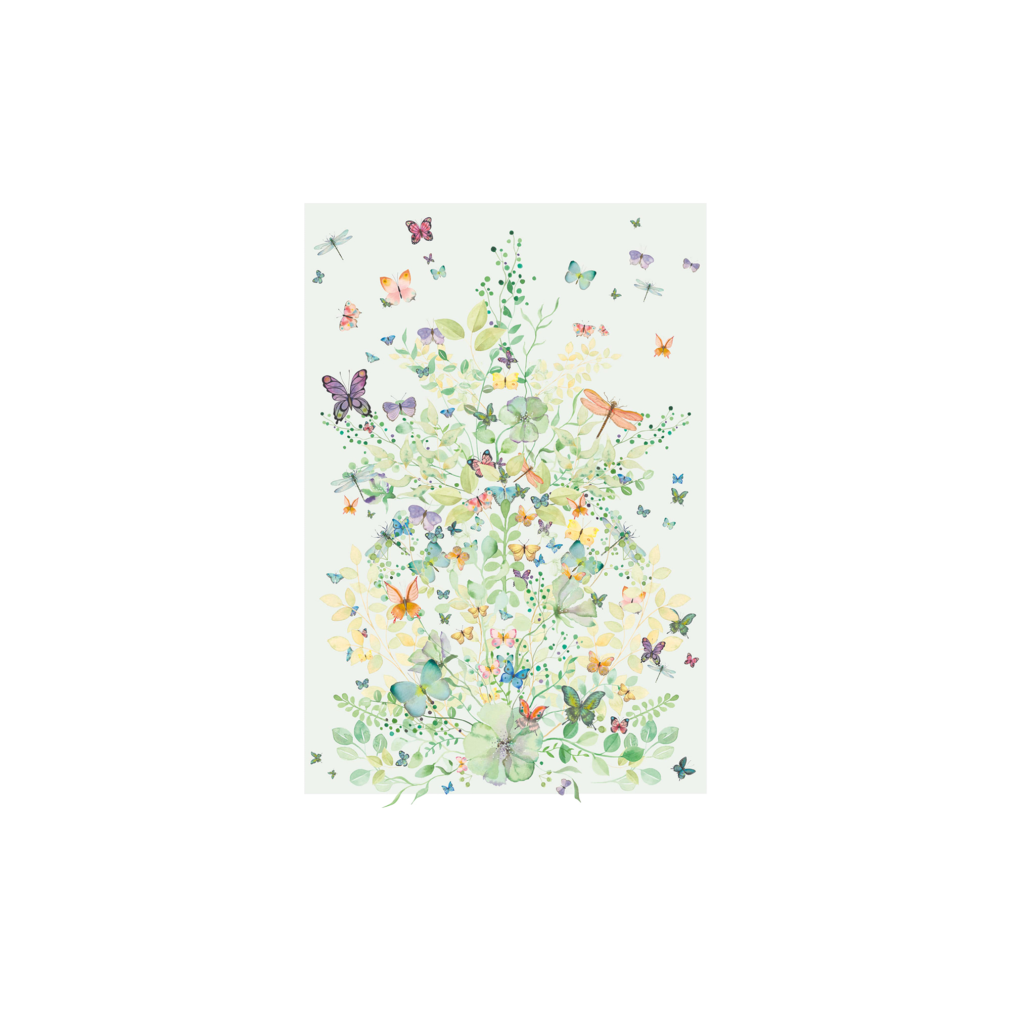 All by Voss - Green Garden plakat, Papillon - 70x100 cm
