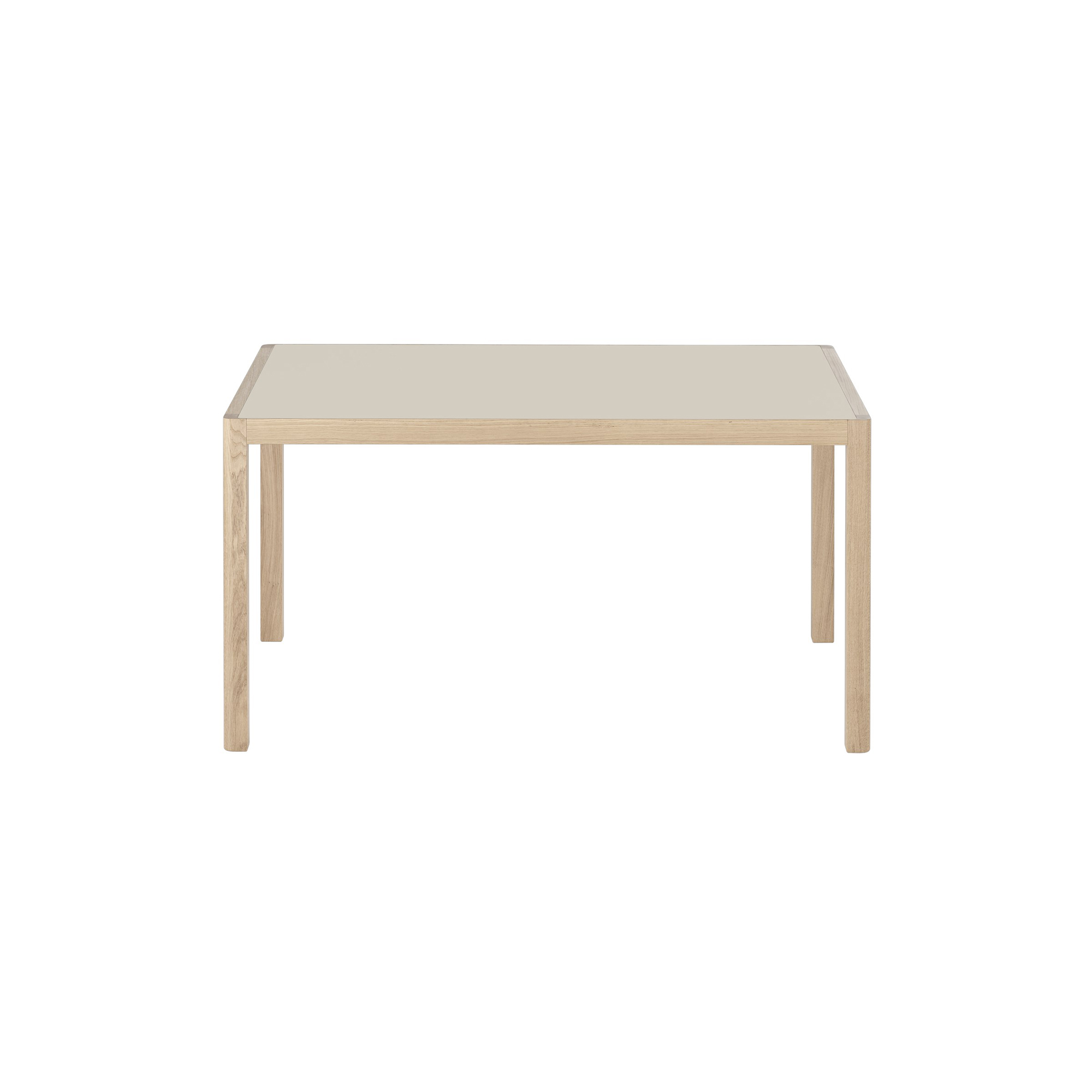 Muuto - Workshop Table, warm grey linoleum/oak, Outline - 140x92 cm