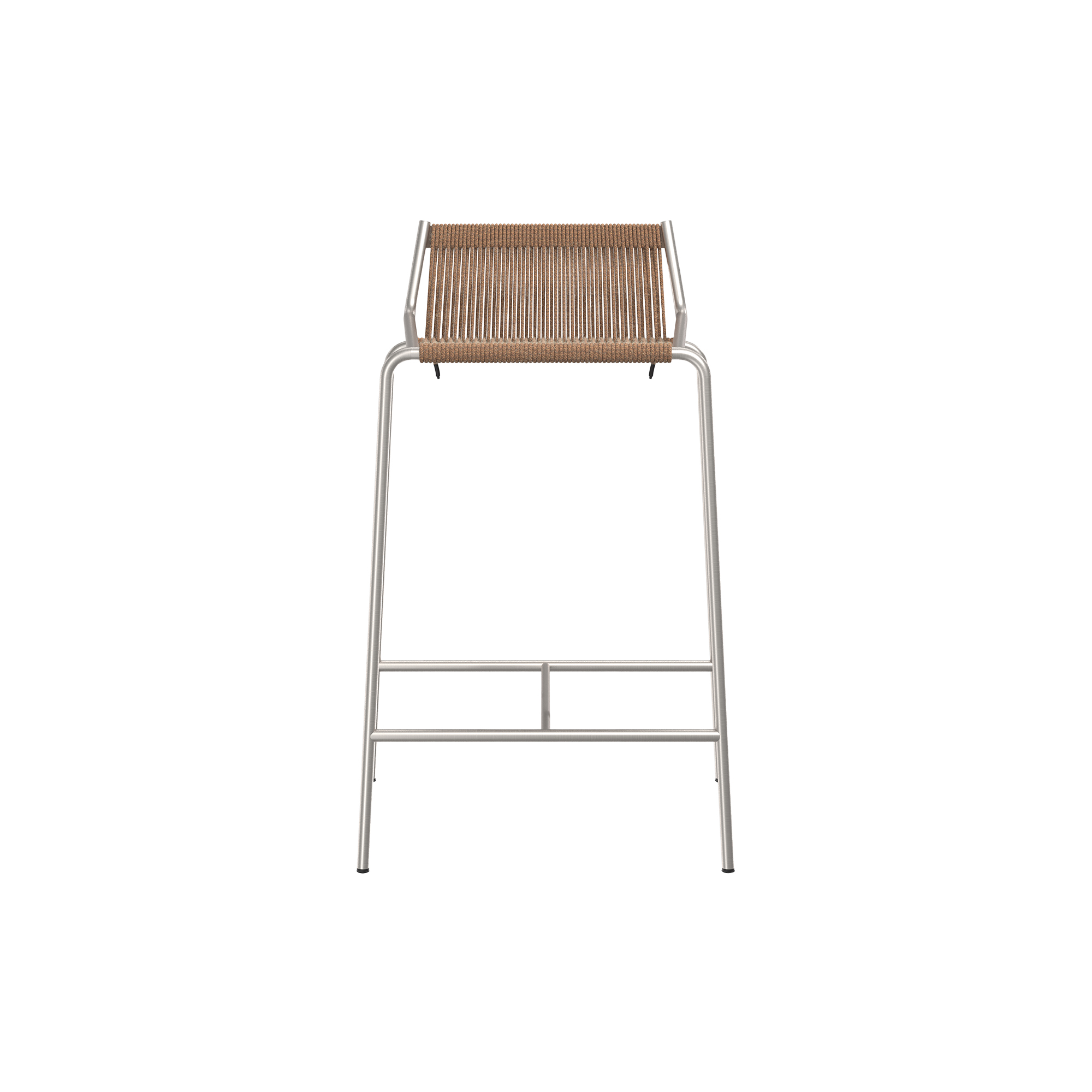 Thorup Copenhagen - Noel Counter Chair, steel/brown - H67 cm