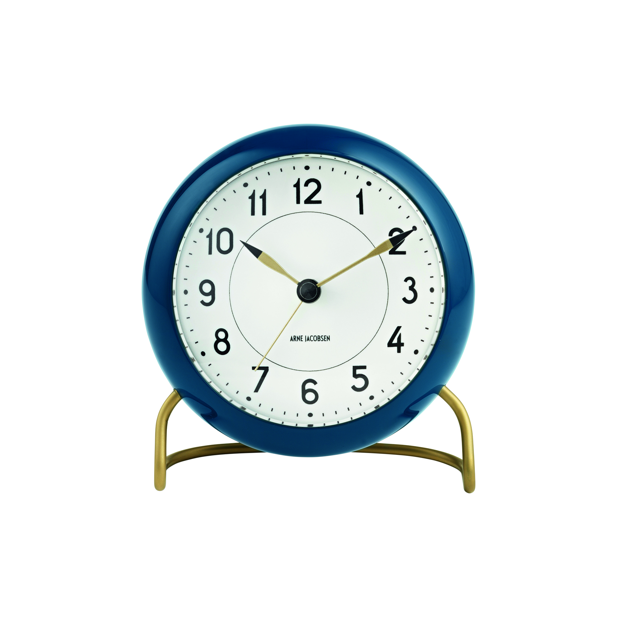 Arne Jacobsen Clocks - Station bordur, petroleum - Ø11 cm