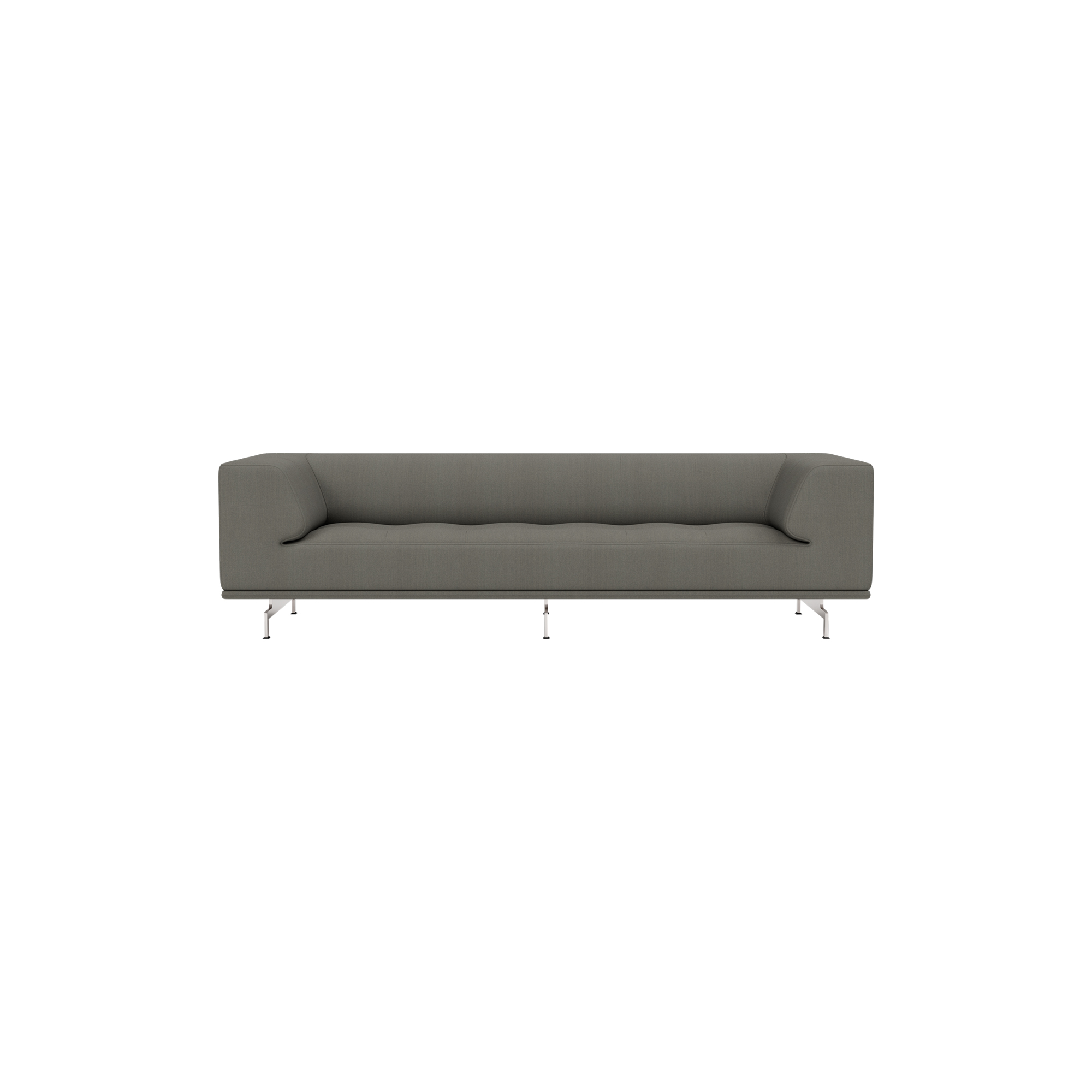 Fredericia Furniture - 4511 Delphi sofa, Steelcut Trio 253/aluminium - H: 66 x L: 240 x D: 85 cm.