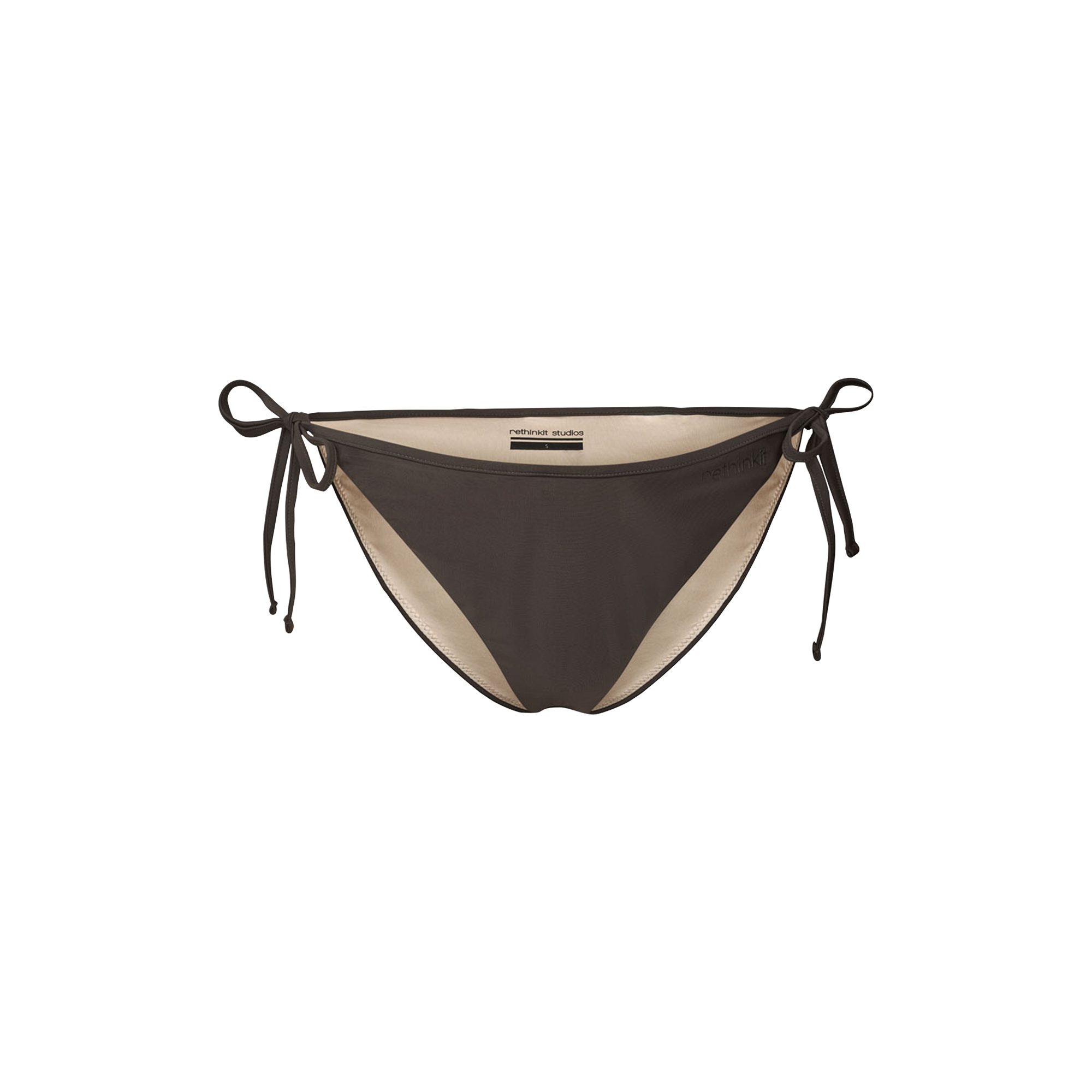 Rethinkit - Bikini Bottom Tiestring Bay, almost black - Str. M